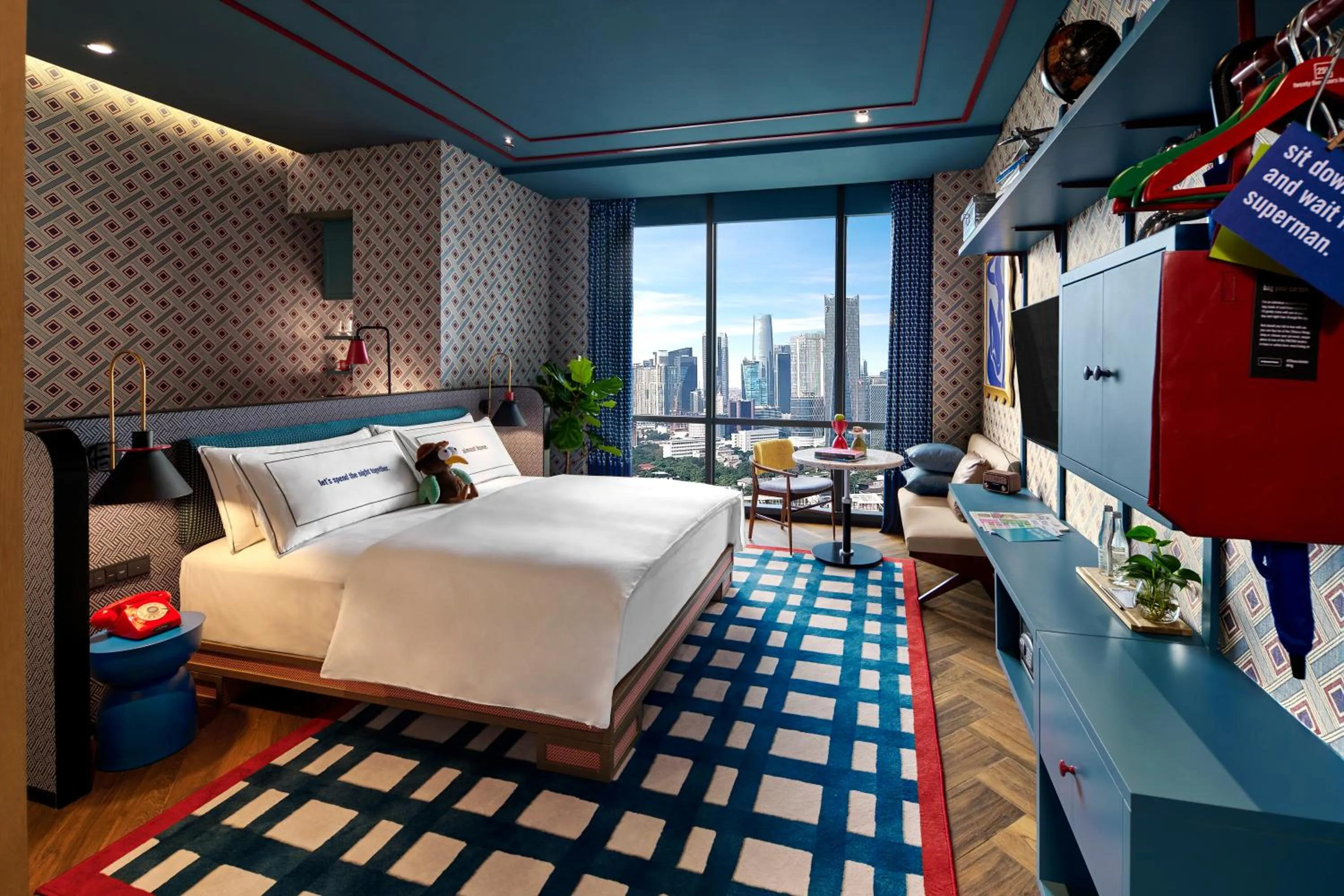 Bathroom, Bed in 25hours Hotel Jakarta The Oddbird