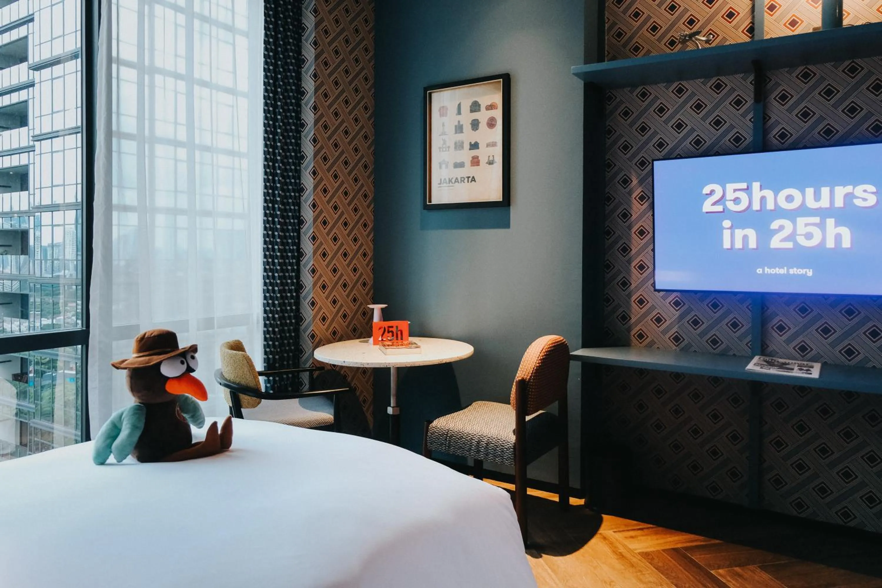 Bedroom, Bed in 25hours Hotel Jakarta The Oddbird