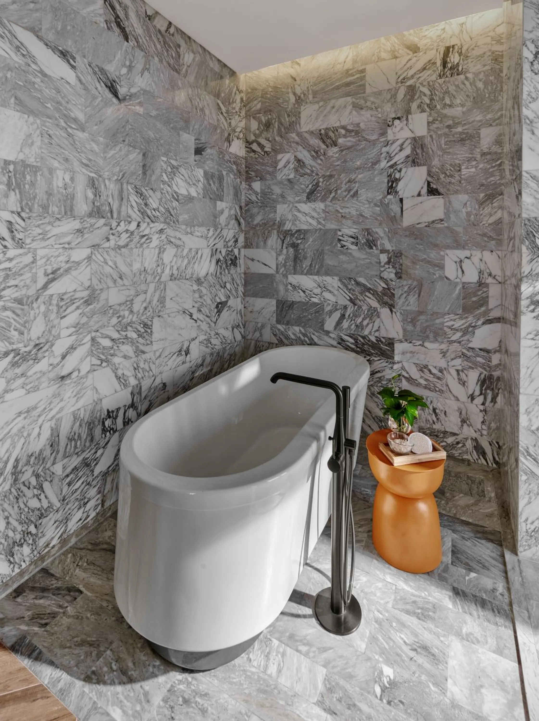 Bathroom in 25hours Hotel Jakarta The Oddbird