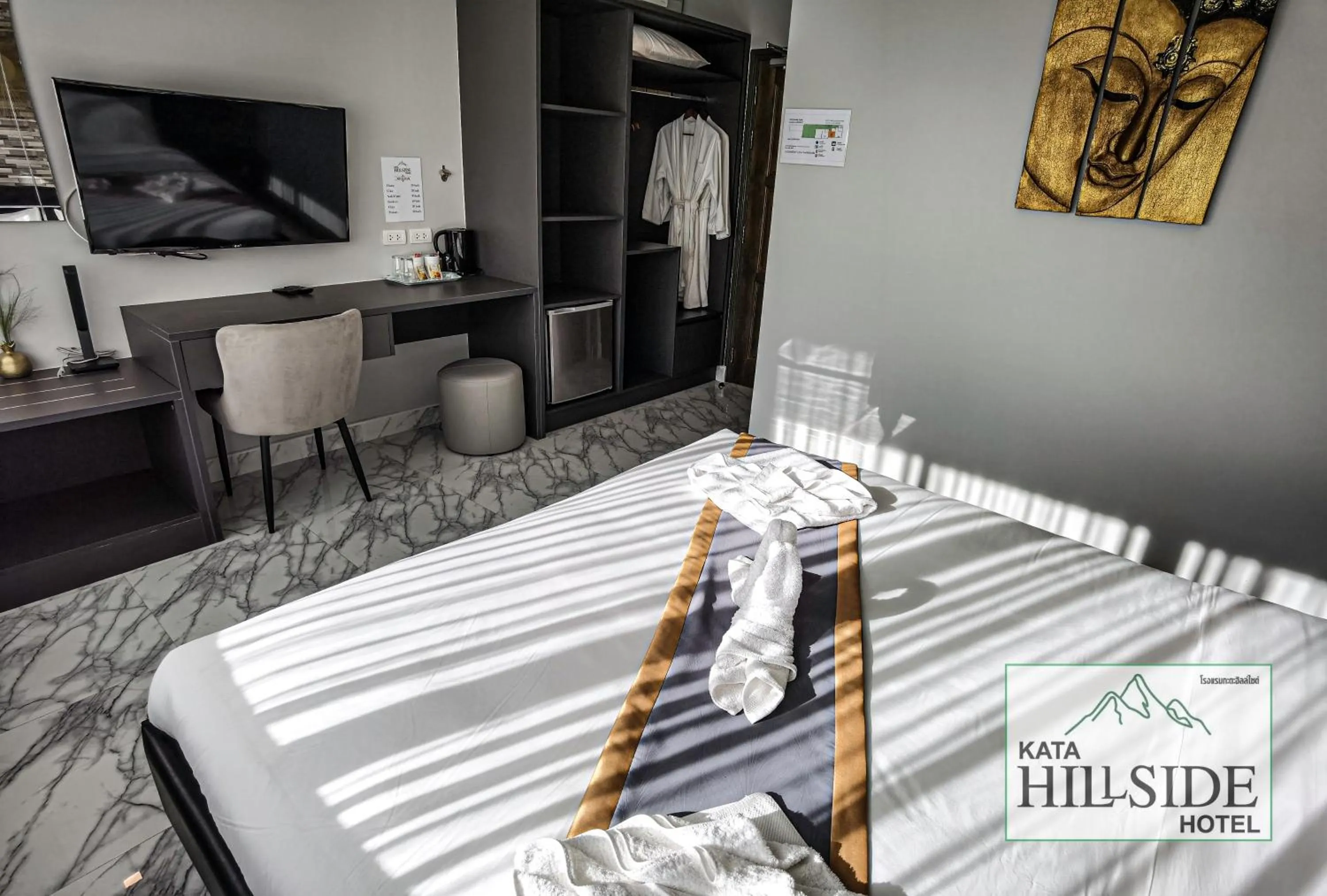 Bed in Kata Hillside Hotel