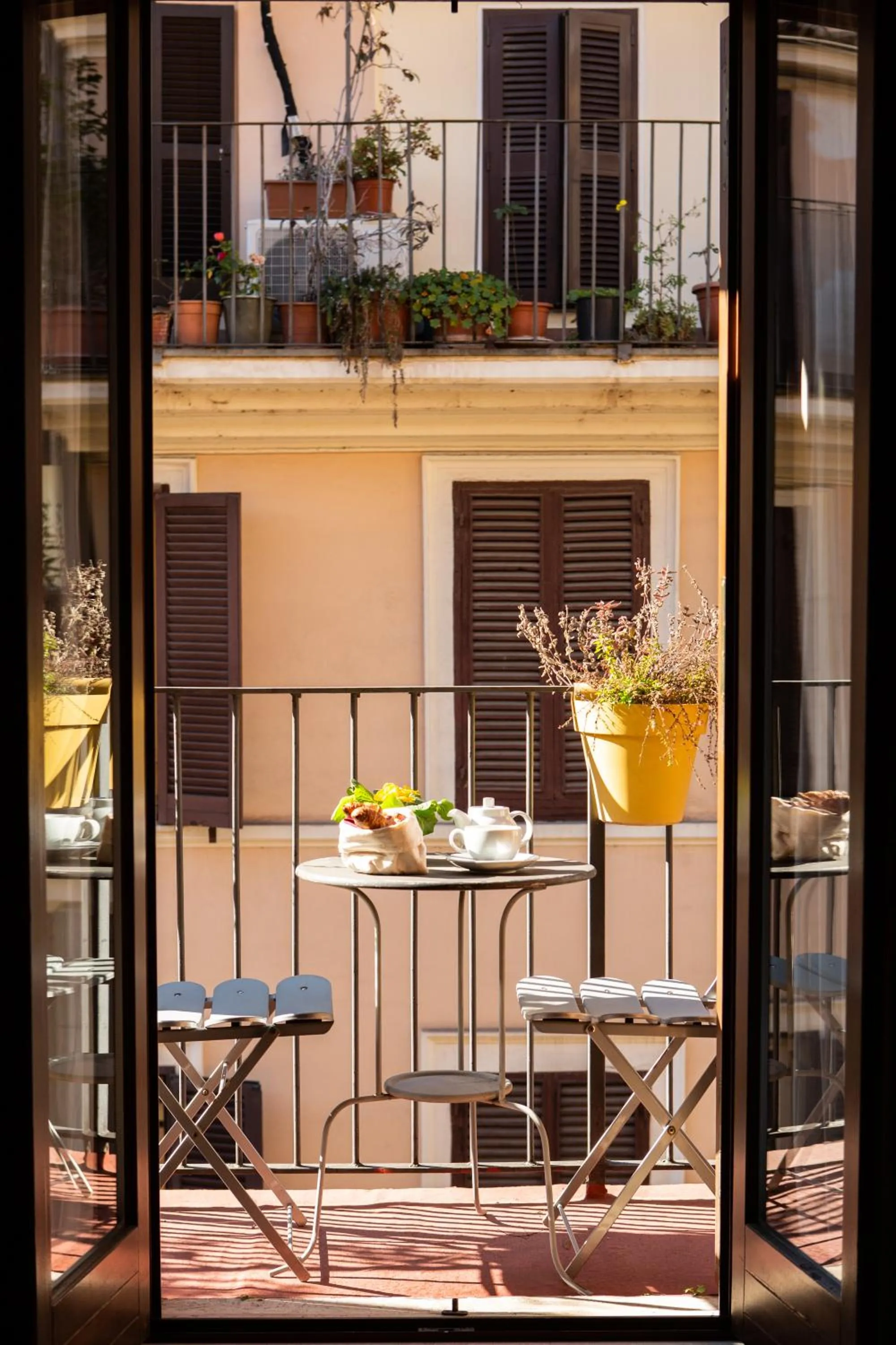 Balcony/Terrace in Hotel Piazza Di Spagna