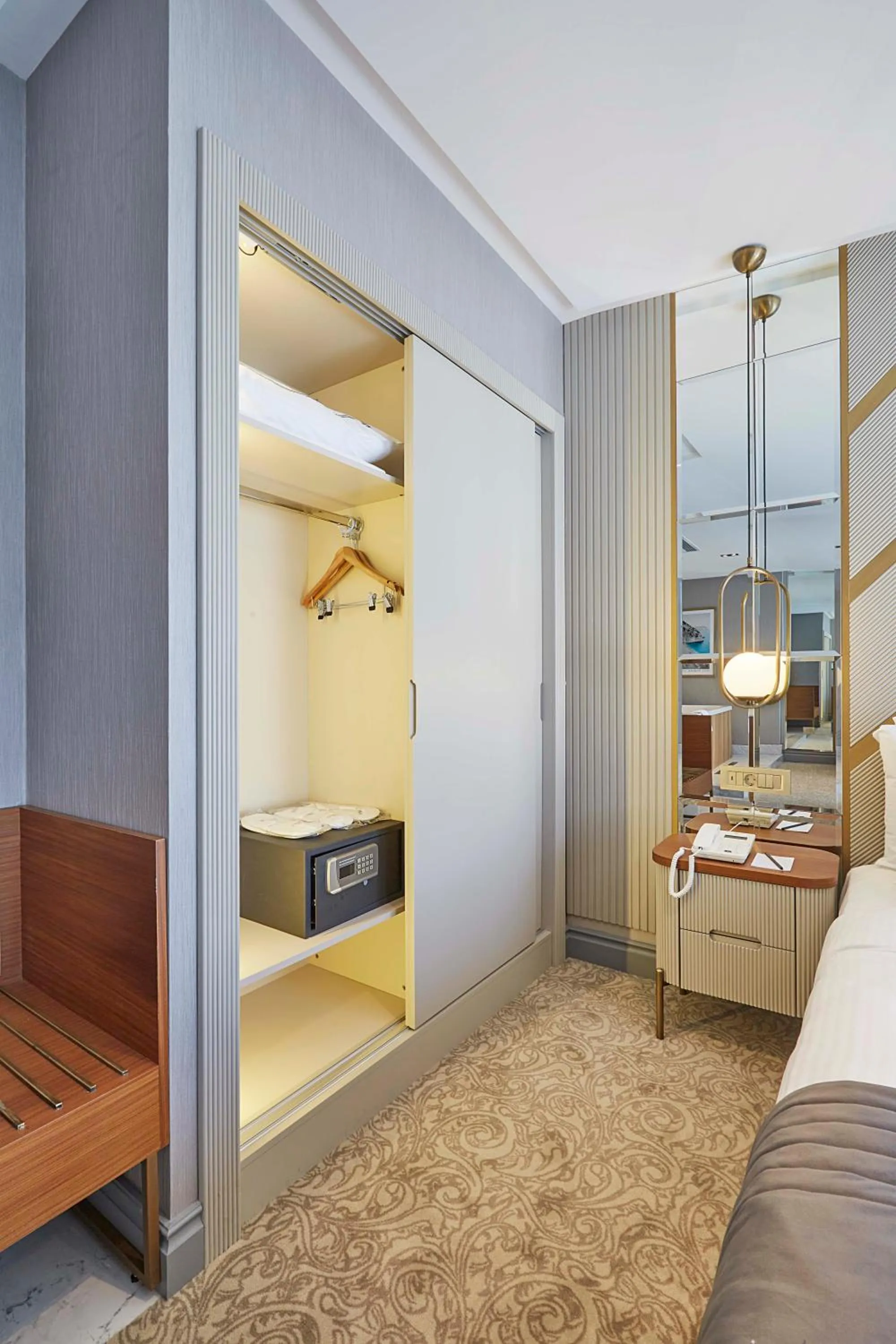 wardrobe, Bed in THE HUBİ HOTEL