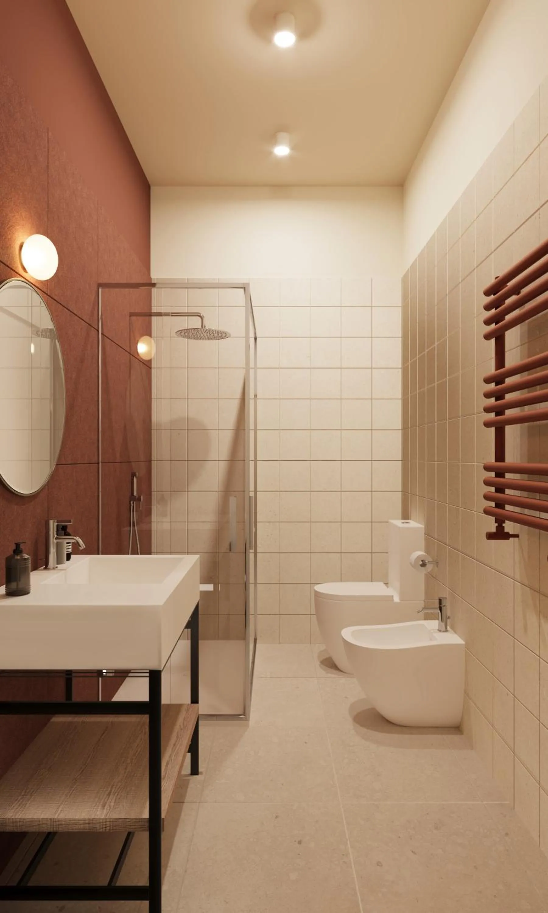 Shower in UNA HOTELS Occhiobello