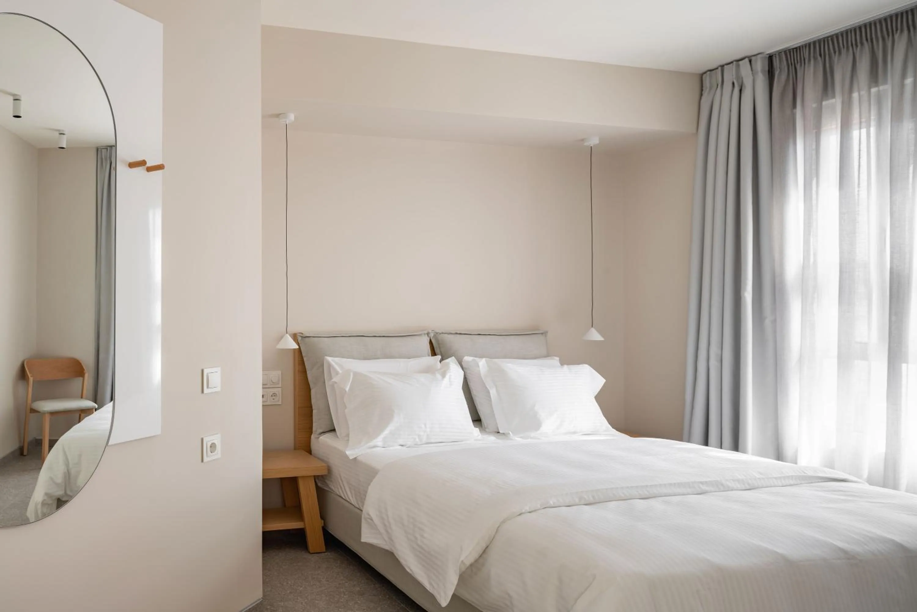 Bedroom, Bed in Townhouse Lefkada