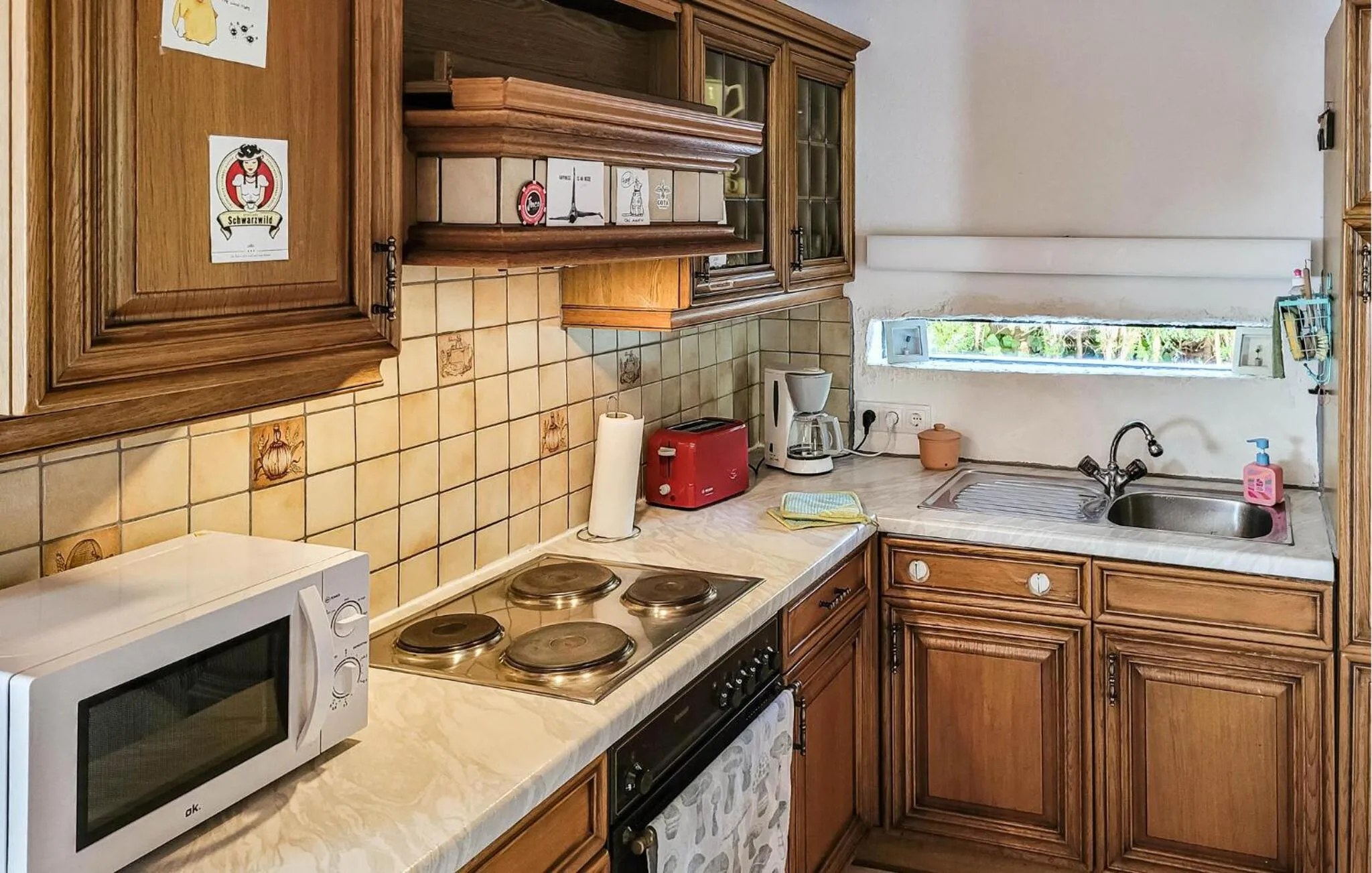 Kitchen or kitchenette in Ferienhaus-Wiendonaustadt