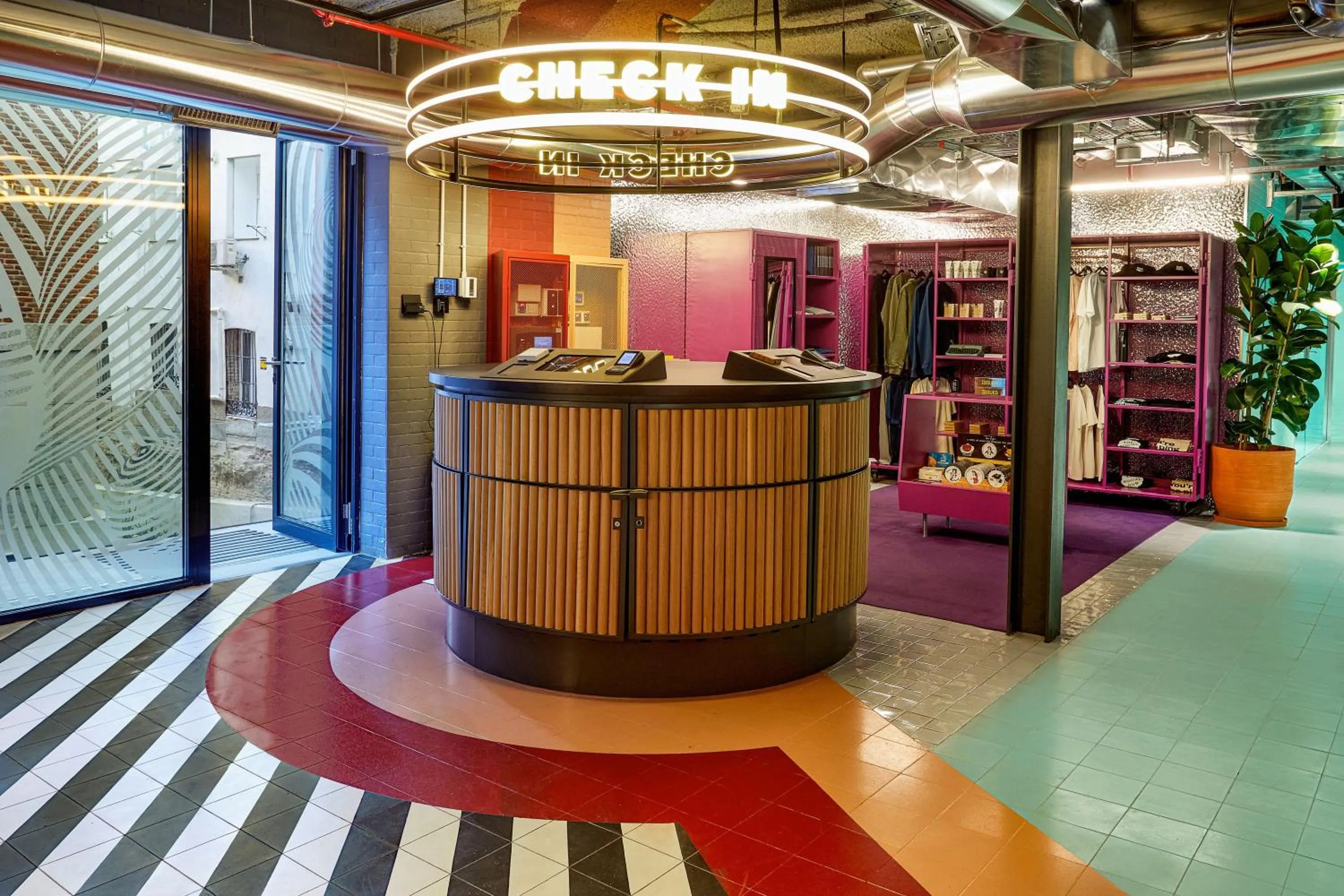 On-site shops in The Social Hub Madrid