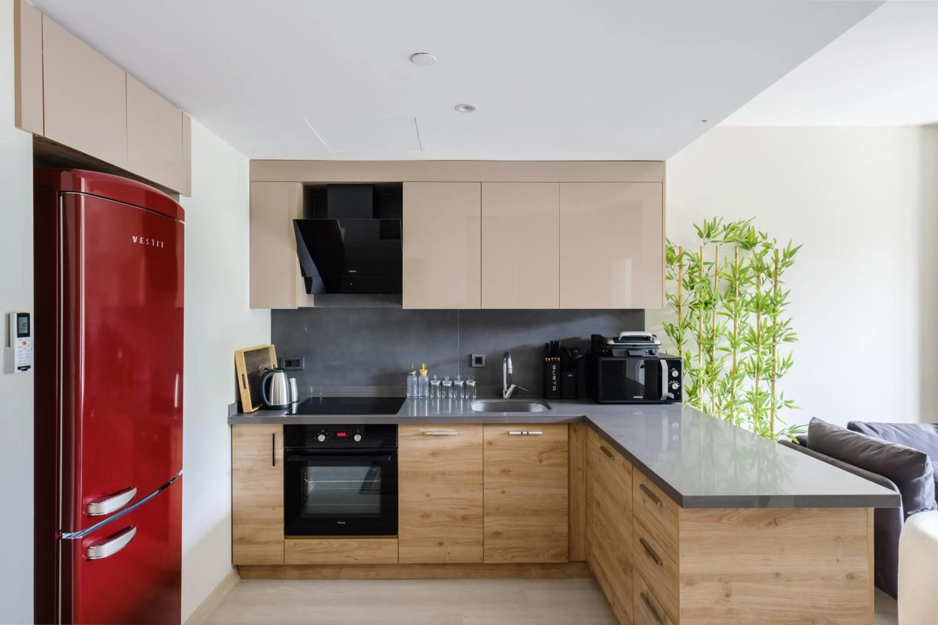 Kitchen or kitchenette in AS Maslak by NewInn