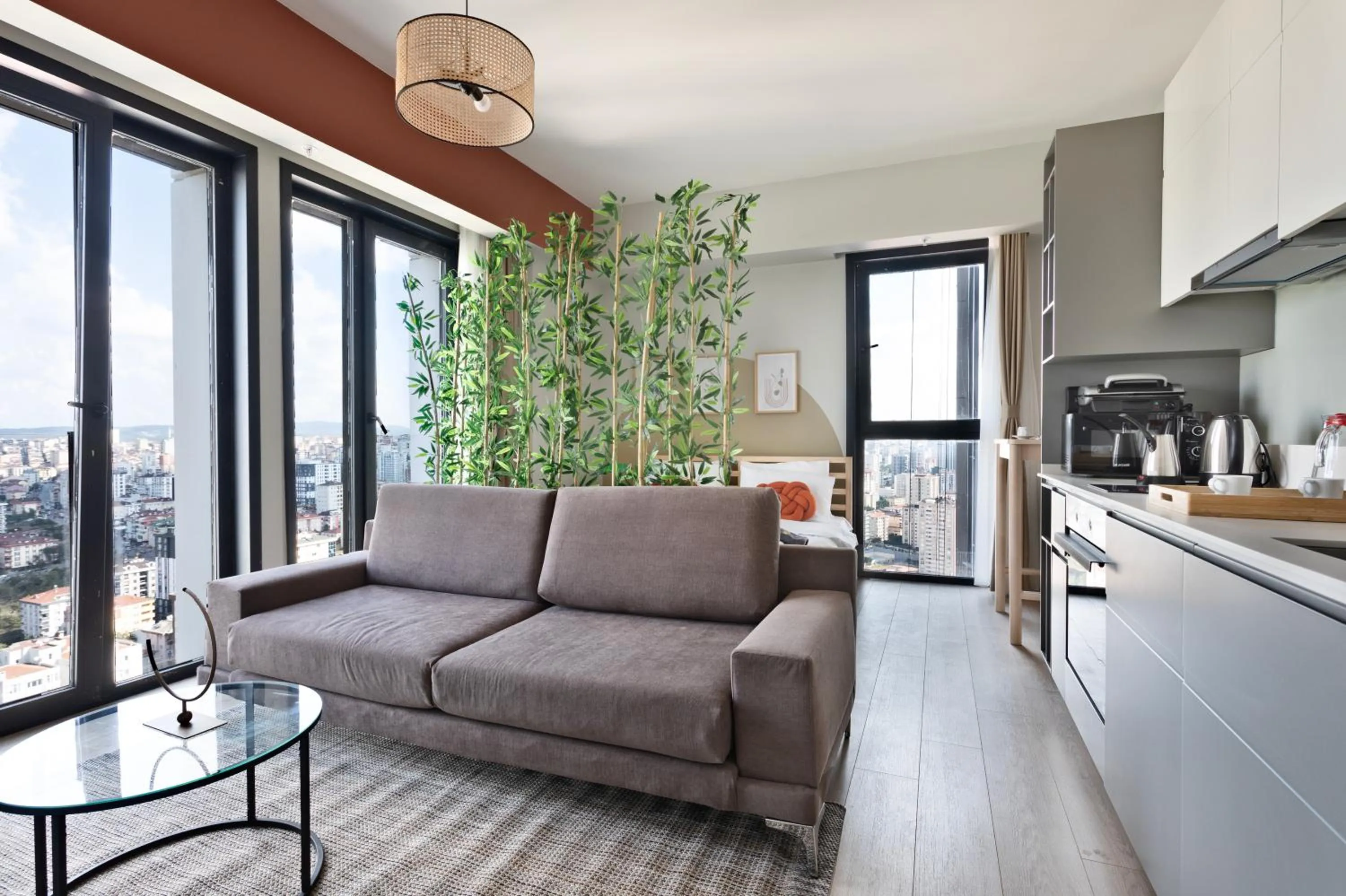 Kitchen or kitchenette in Roya Nova Residence by NewInn