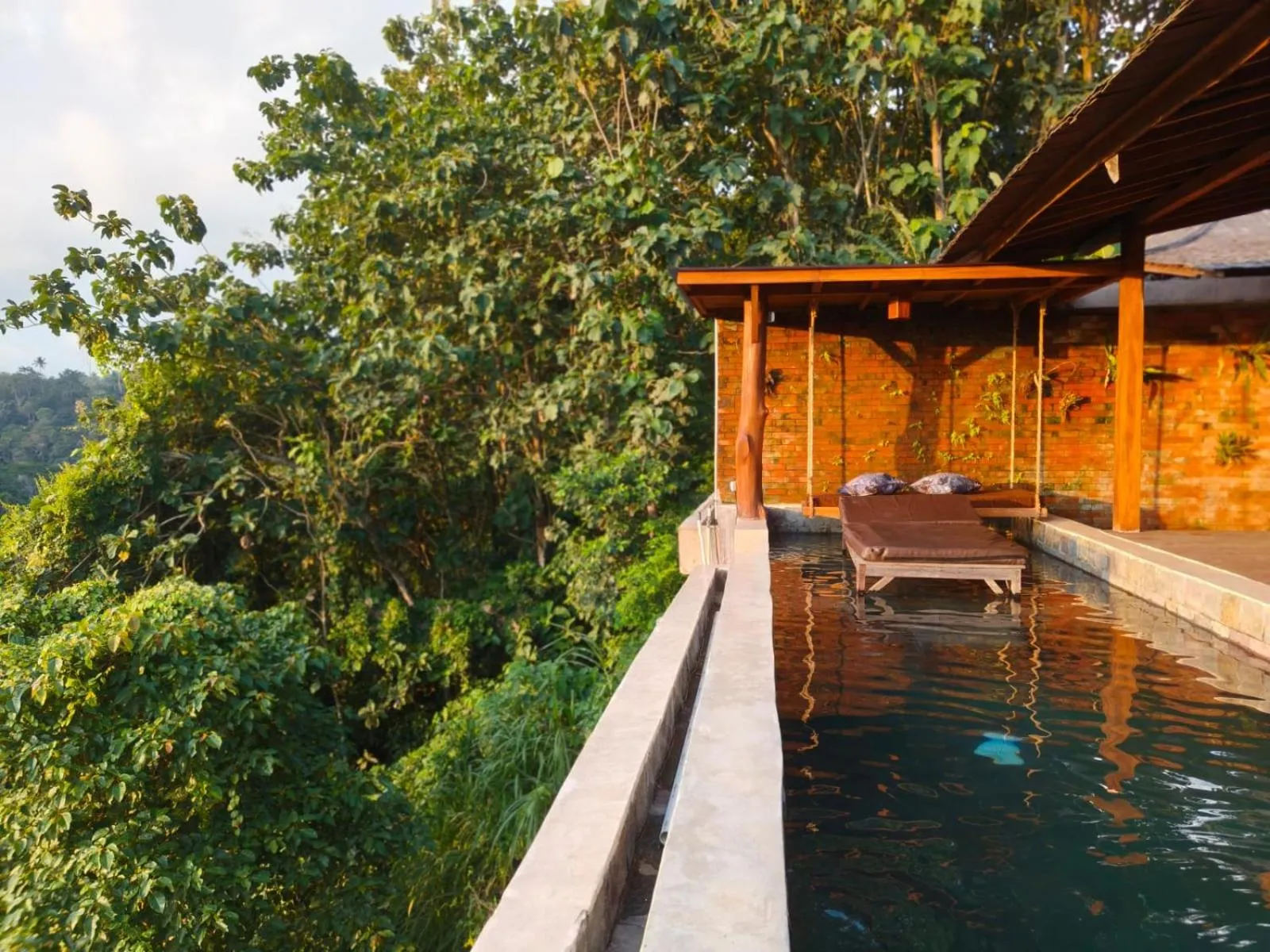 Pool view in Joglo Organik Guesthouse