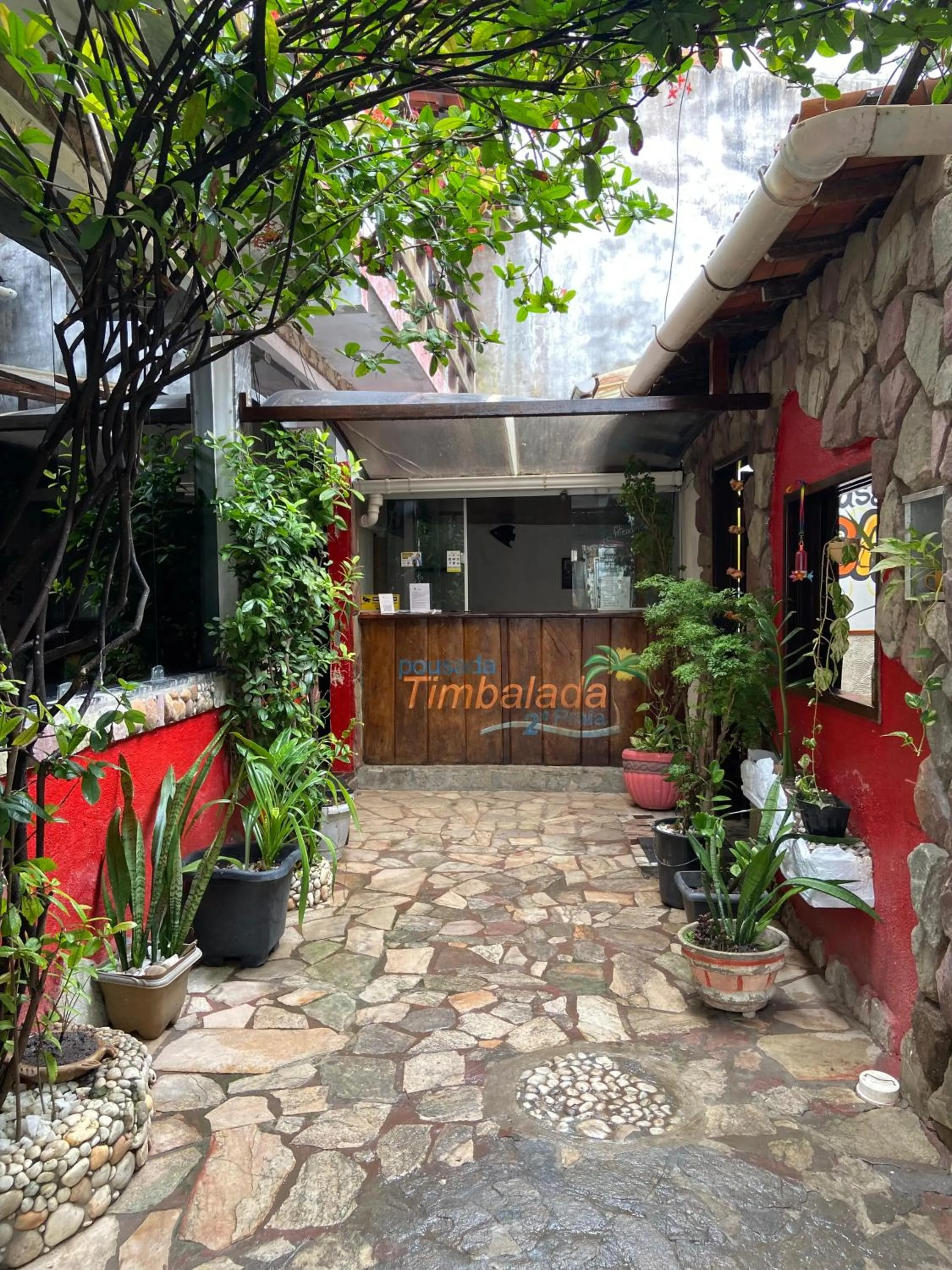 Garden view in Pousada Timbalada