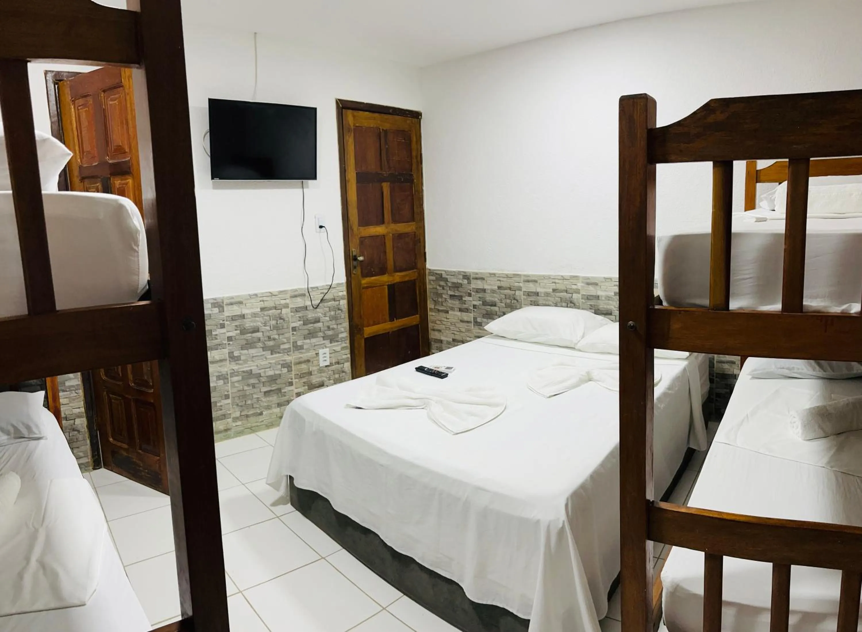 Bedroom, Bed in Pousada Timbalada