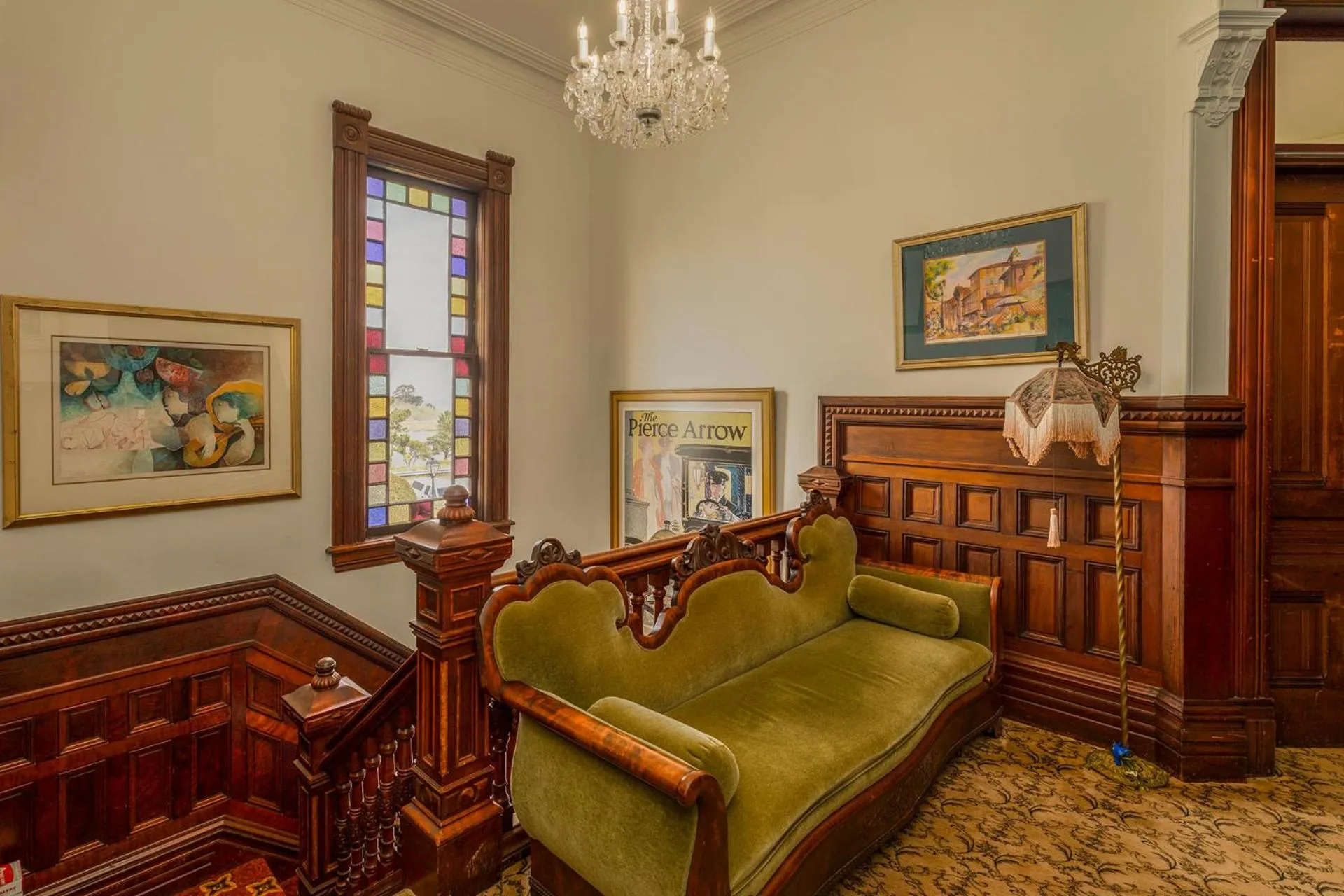 Seating area in Pinc Lady Mansion