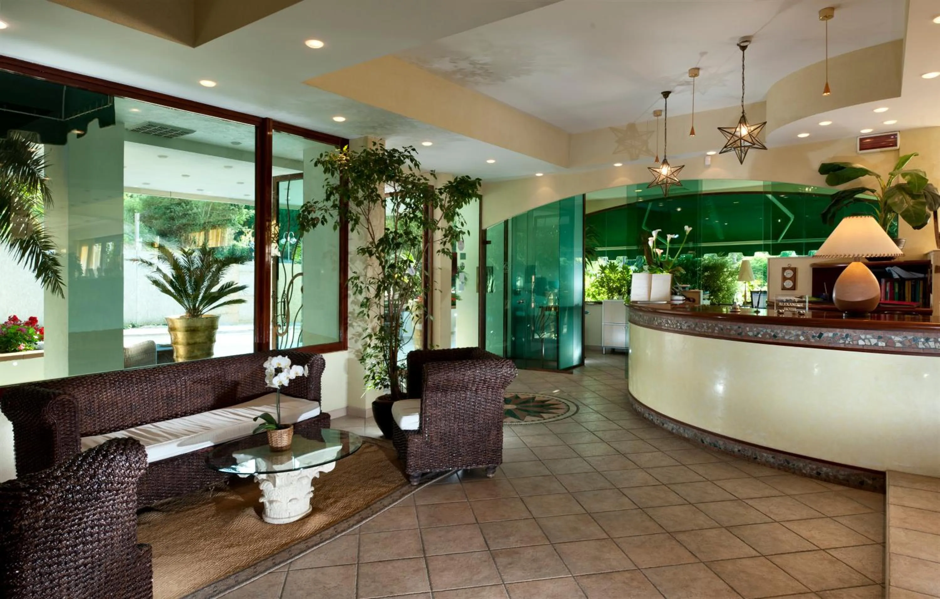 Lobby or reception in Hotel Alexander