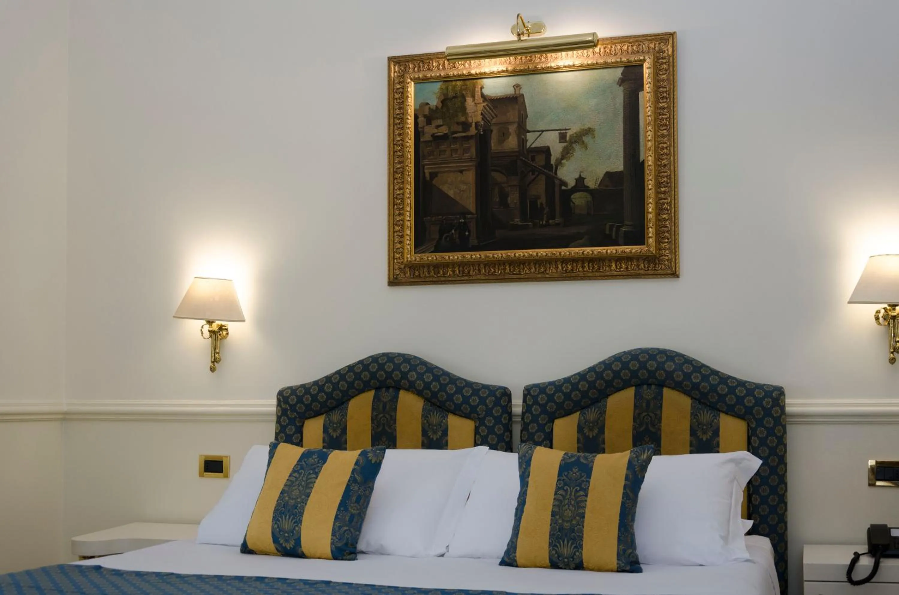 Bed in Hotel Traiano