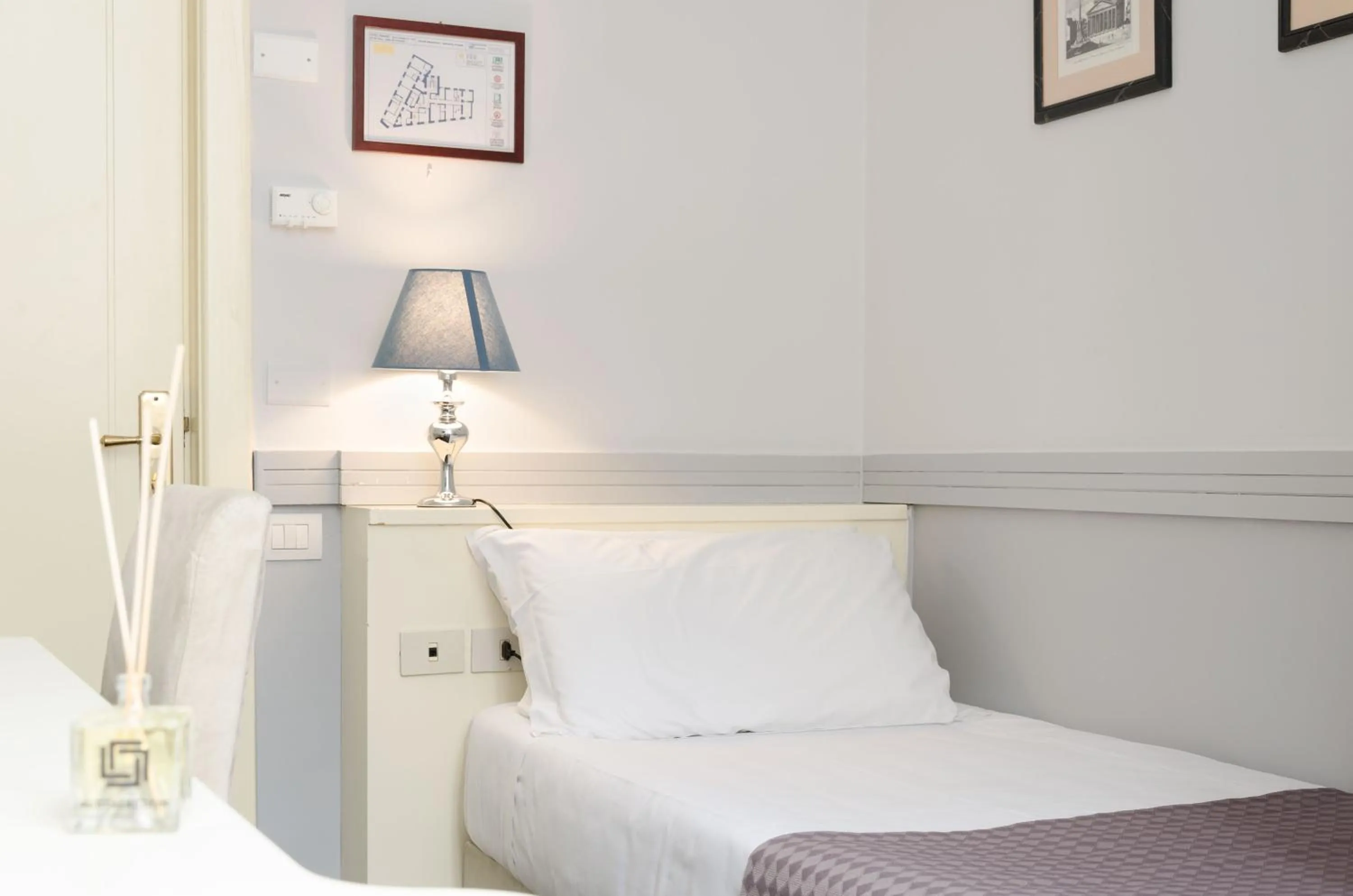 Bed in Hotel Traiano