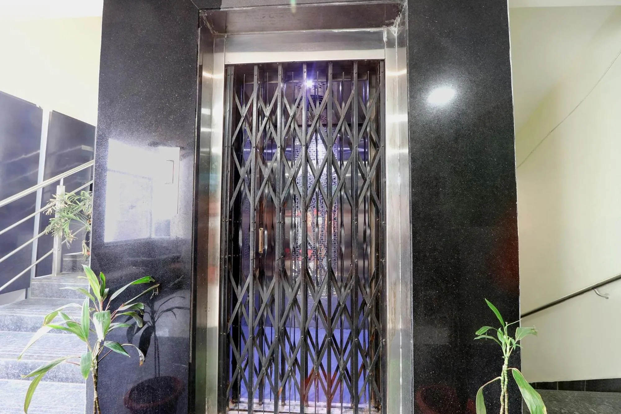 elevator in FabHotel Galaxy Suites