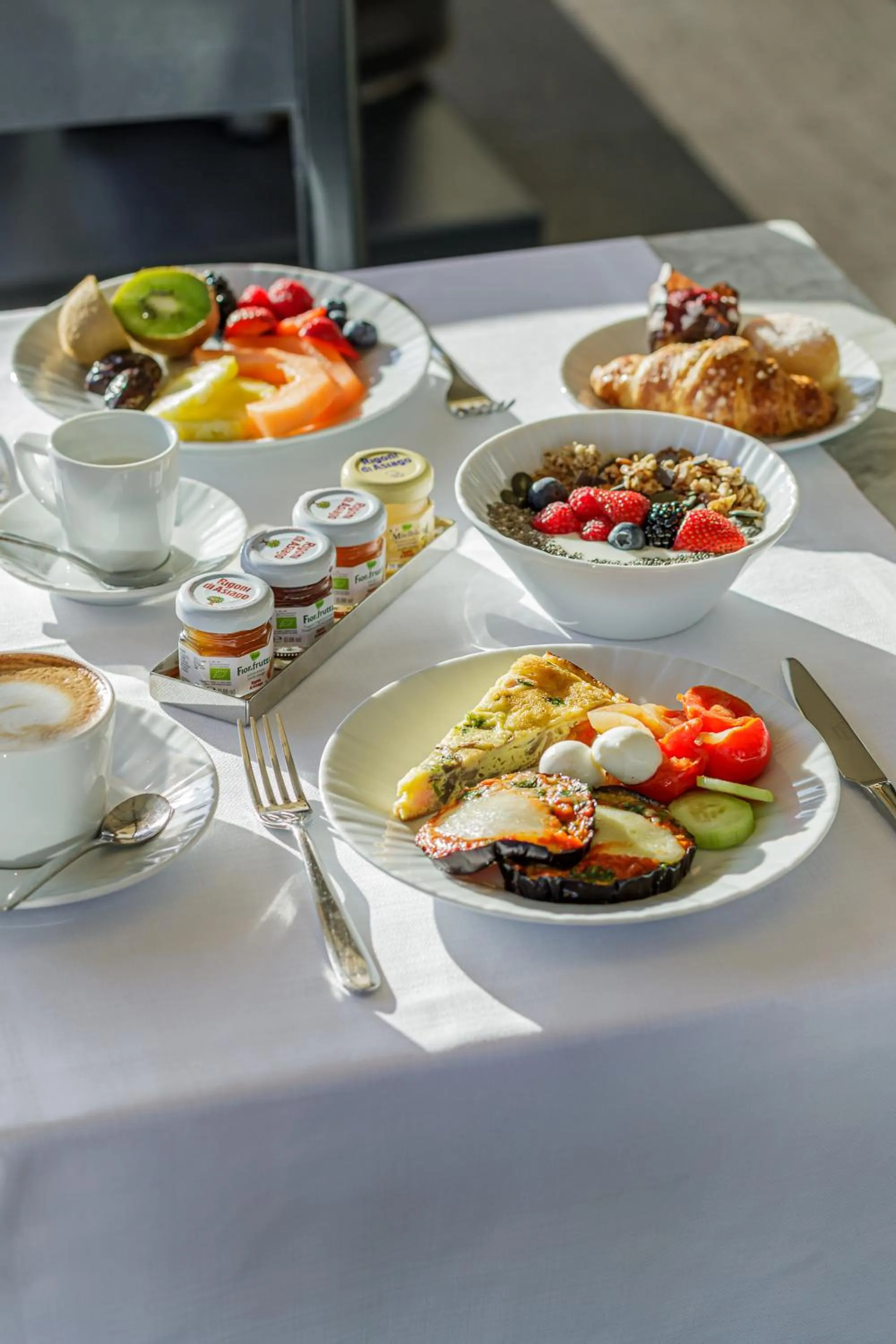 Buffet breakfast in Room Mate Collection Mia, Rome Colosseum
