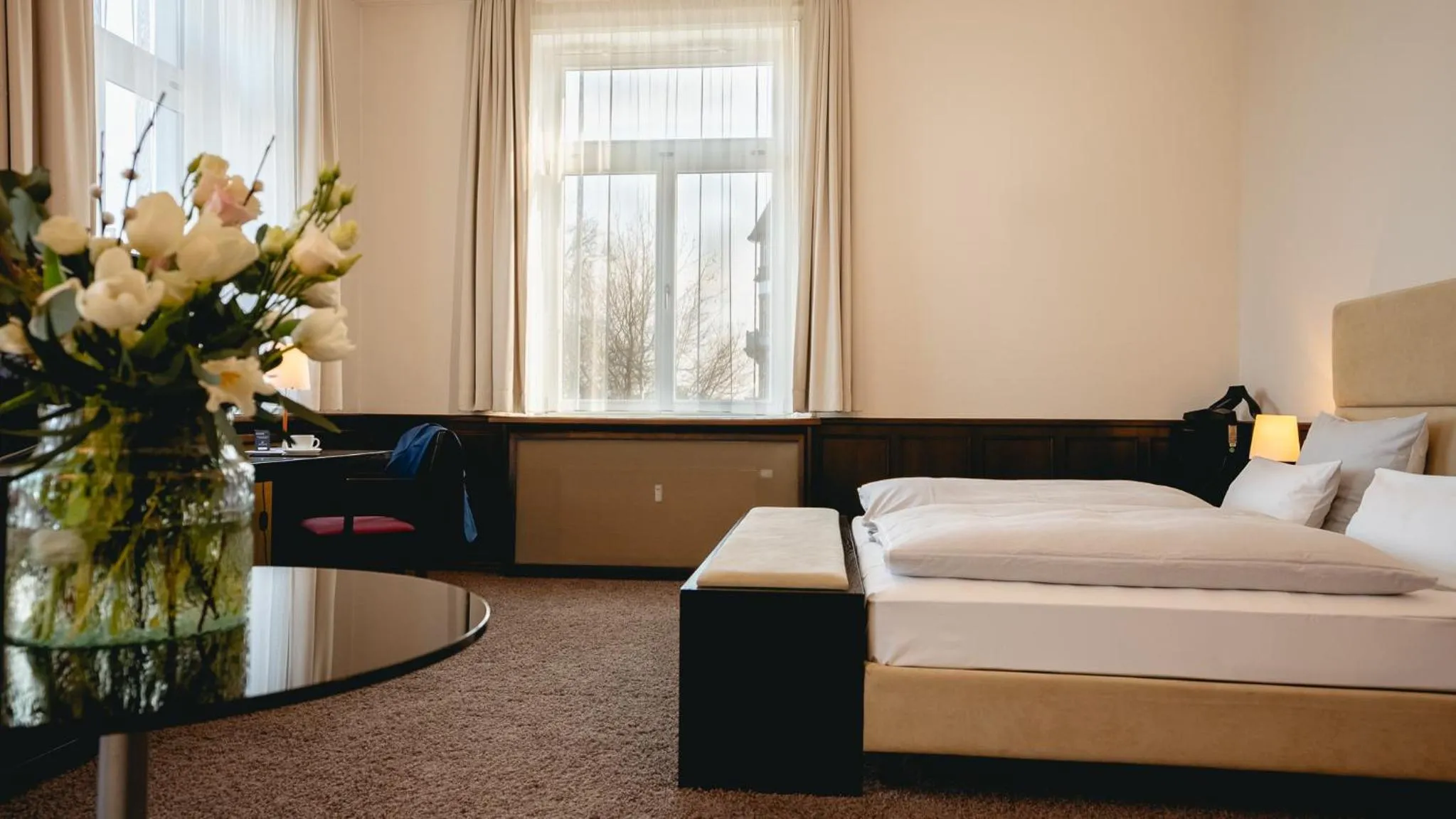 Bed in Hotel Kieler Yacht-Club