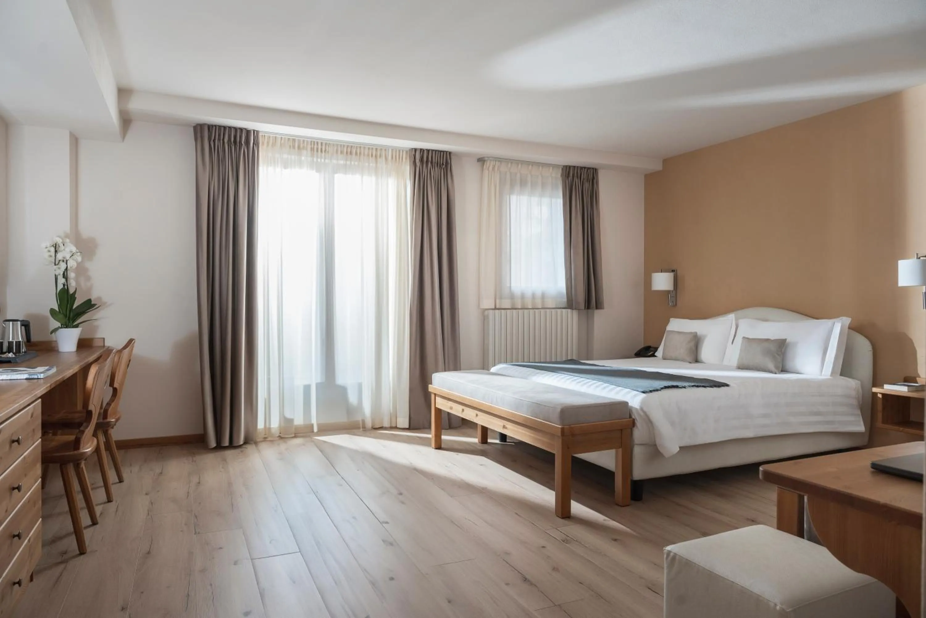 Bed in Hotel Cristallo