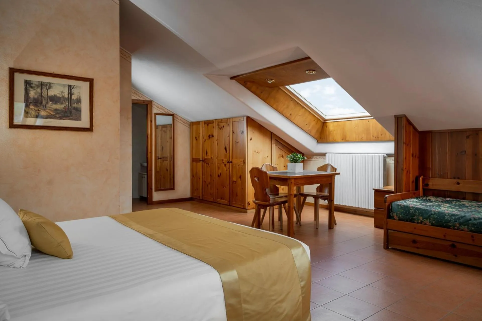 Bed in Hotel Cristallo