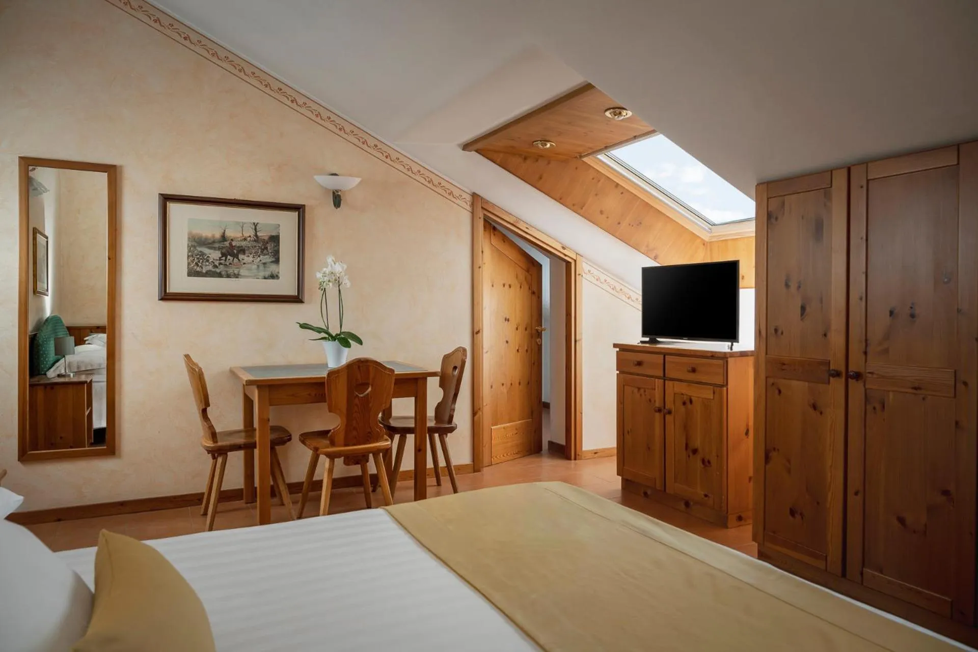 Bed in Hotel Cristallo