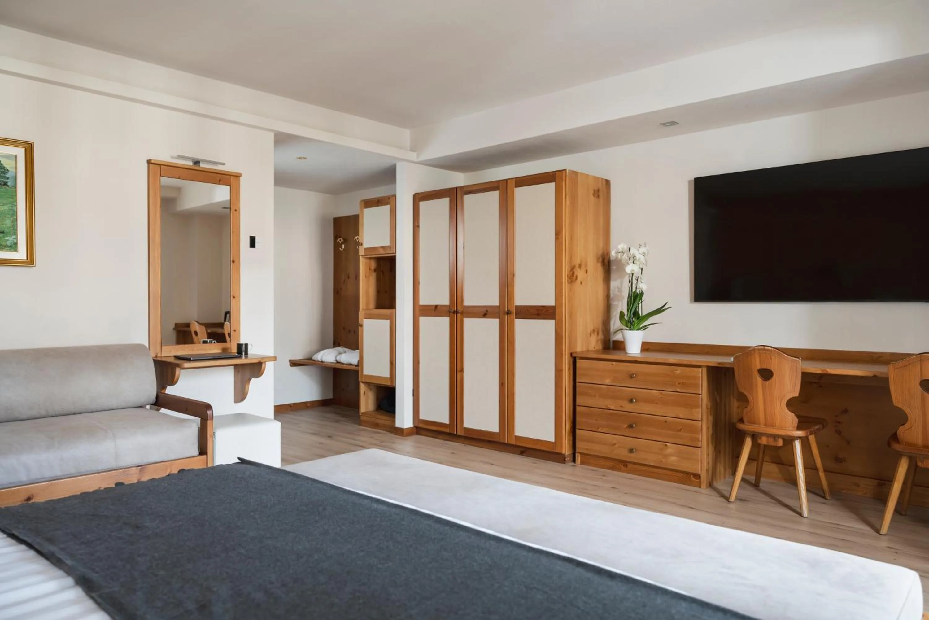 Bed in Hotel Cristallo