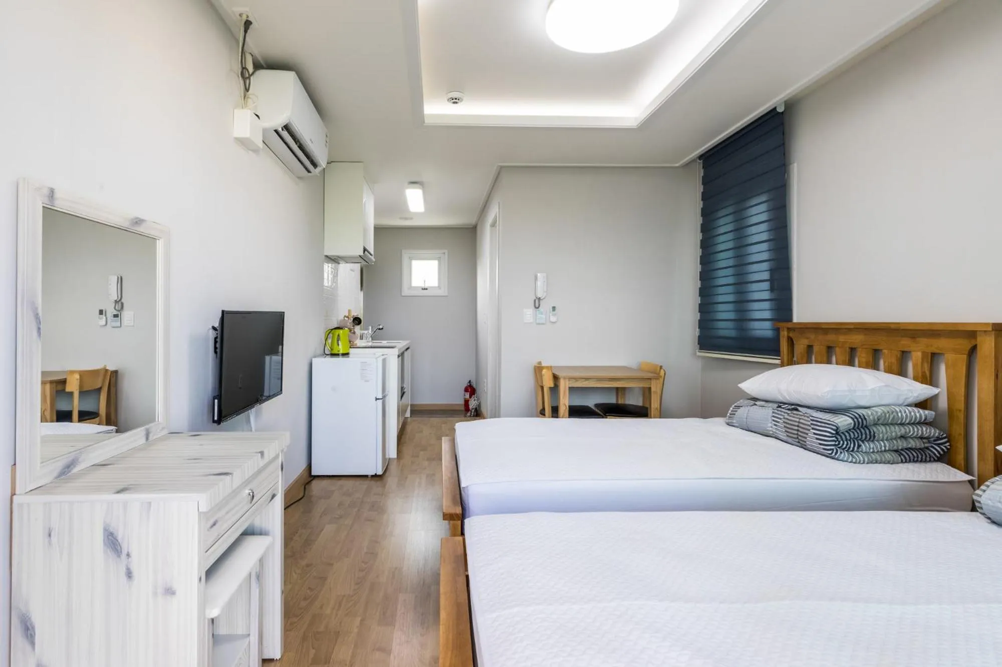 Bed in Jeju Bada Wi Olle Pension