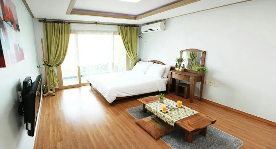 Day, Bed in Jeju Bada Wi Olle Pension