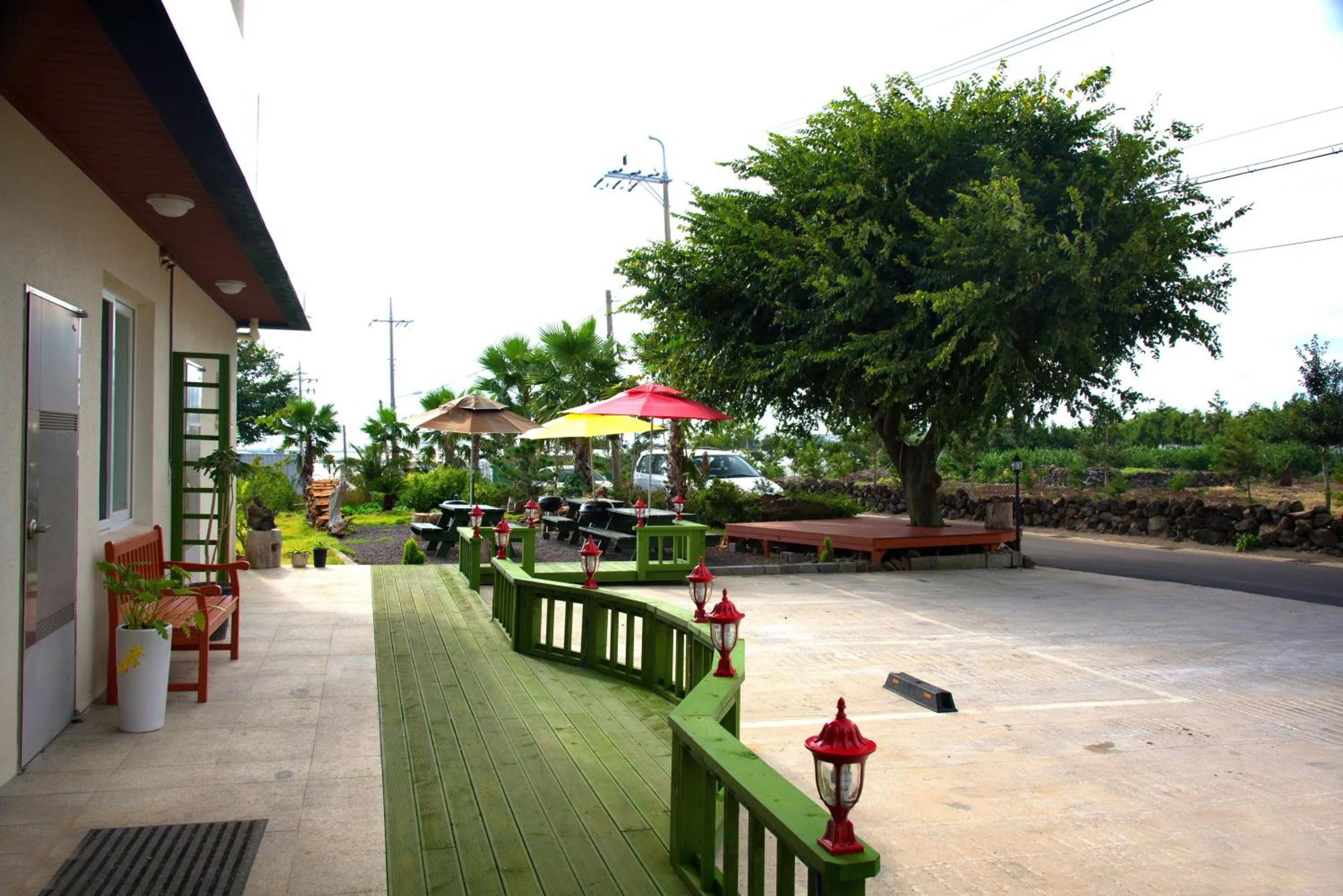 Patio in Jeju Bada Wi Olle Pension