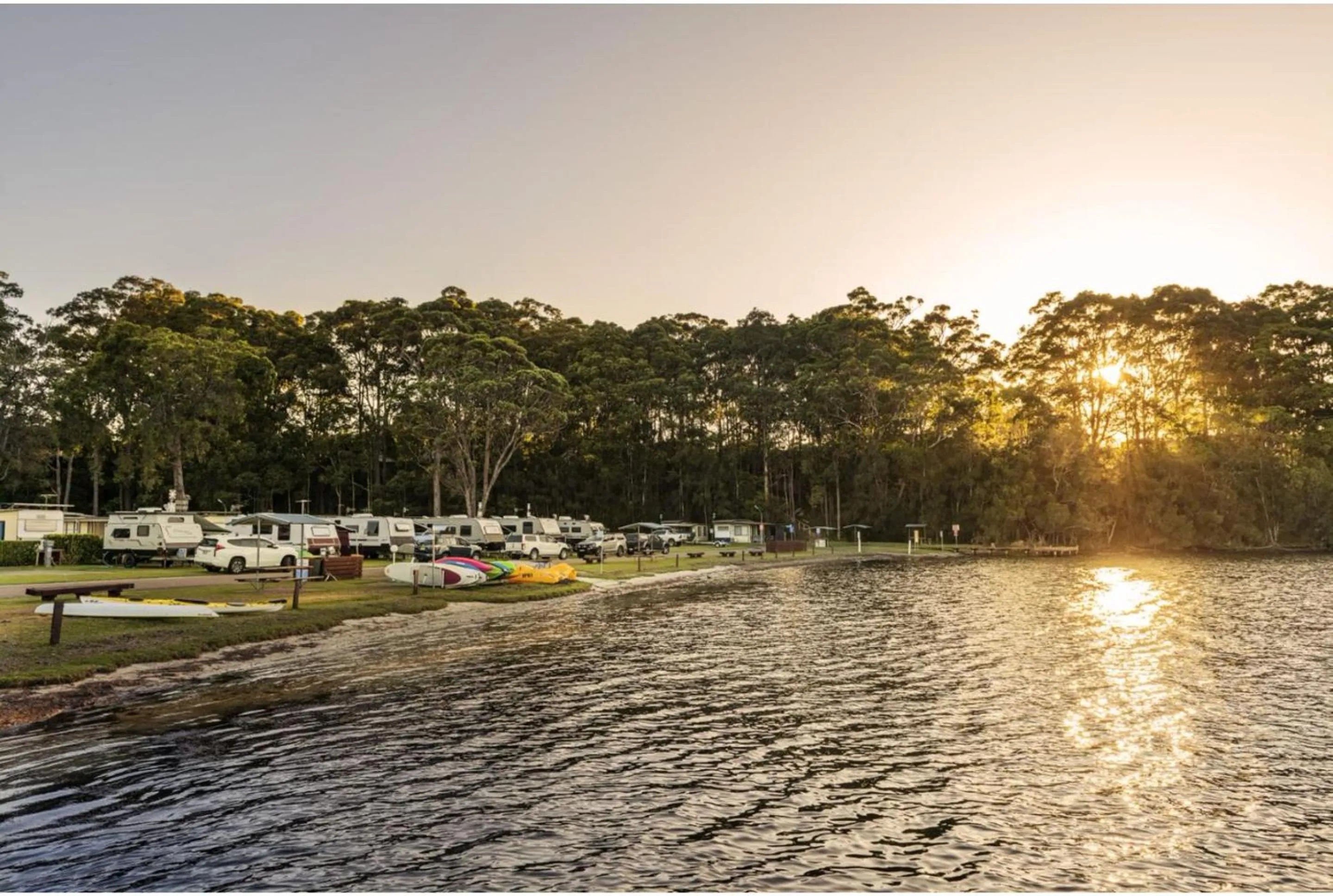 Lake view in Discovery Parks - Burrill Lake, Ulladulla