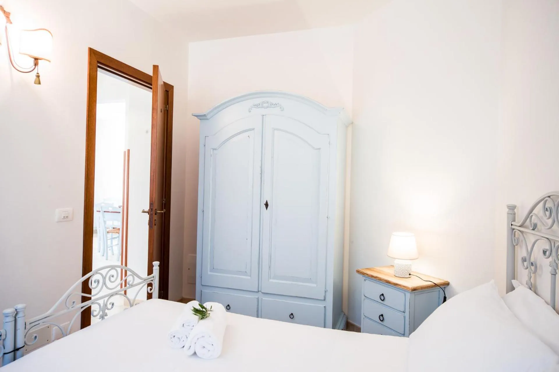 Bed in Trulli Nuova Aia Resort