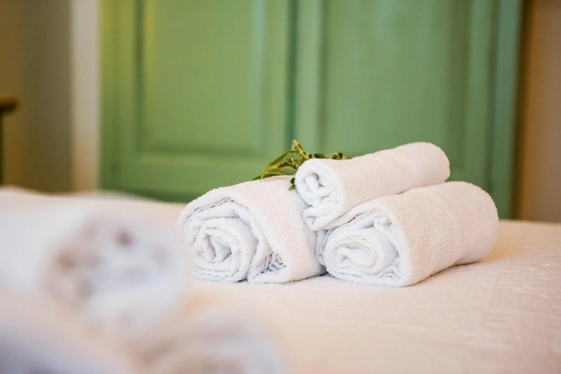 Bed in Trulli Nuova Aia Resort