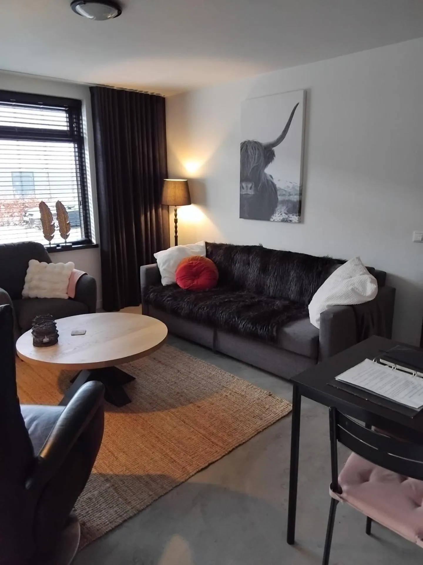 Living room in Ruunerwoldse Stekkie met eigen badkamer
