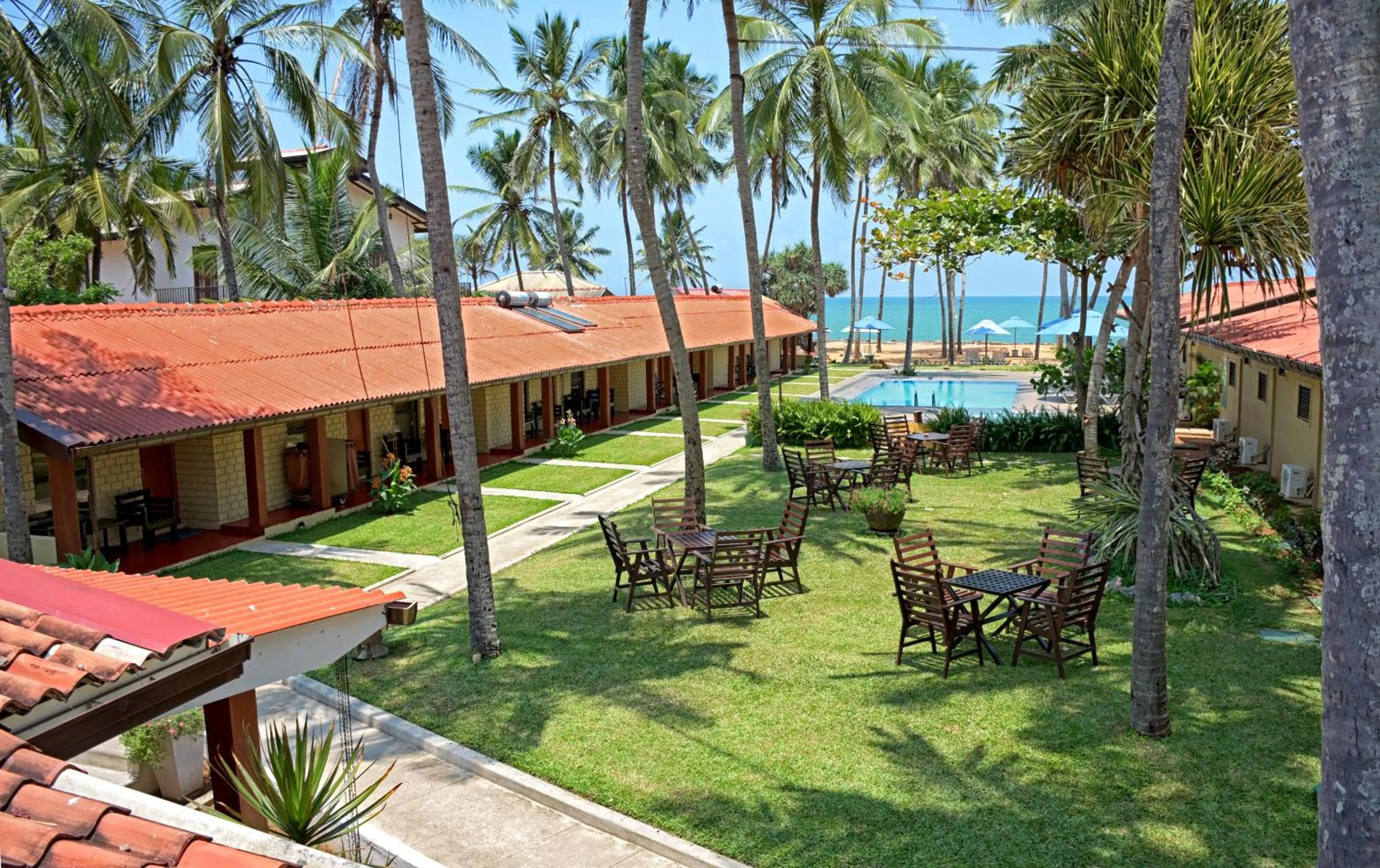 Garden view in Amagi Beach – Secluded Slice of Paradise