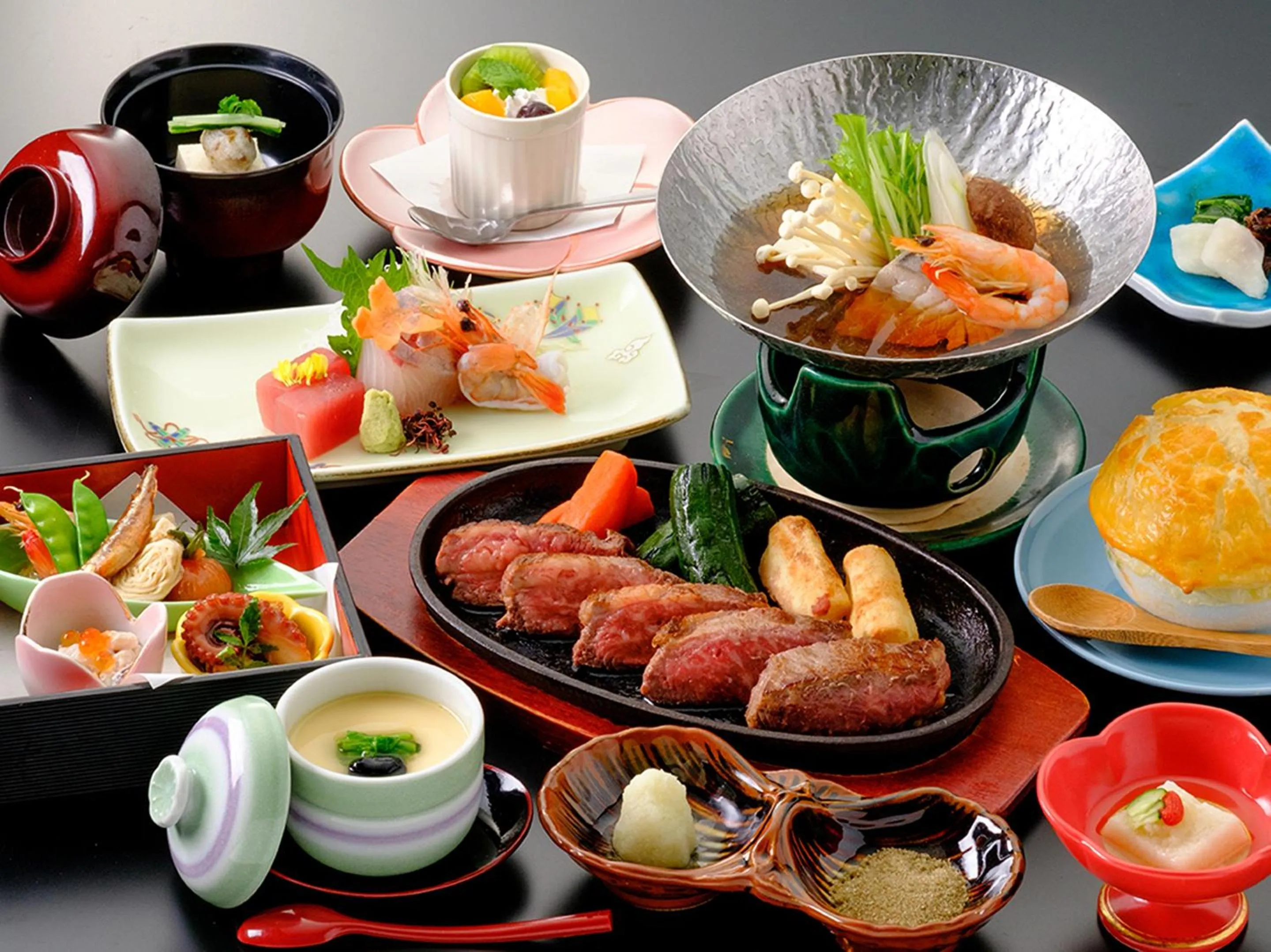 Food in 湯郷グランドホテル Yunogo Onsen Yunogo Grand Hotel