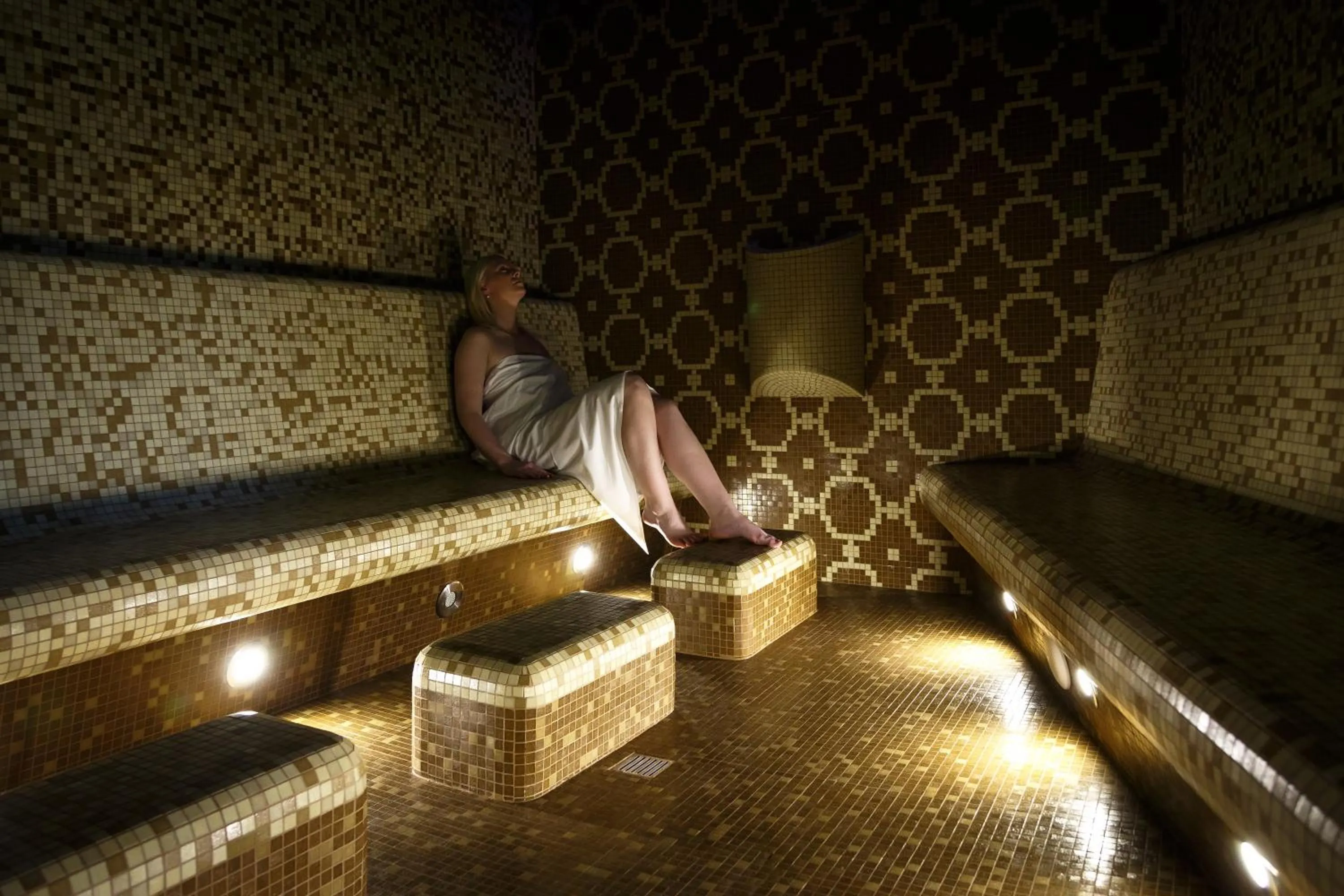 Sauna in Hotel Villa Golf Cihelny