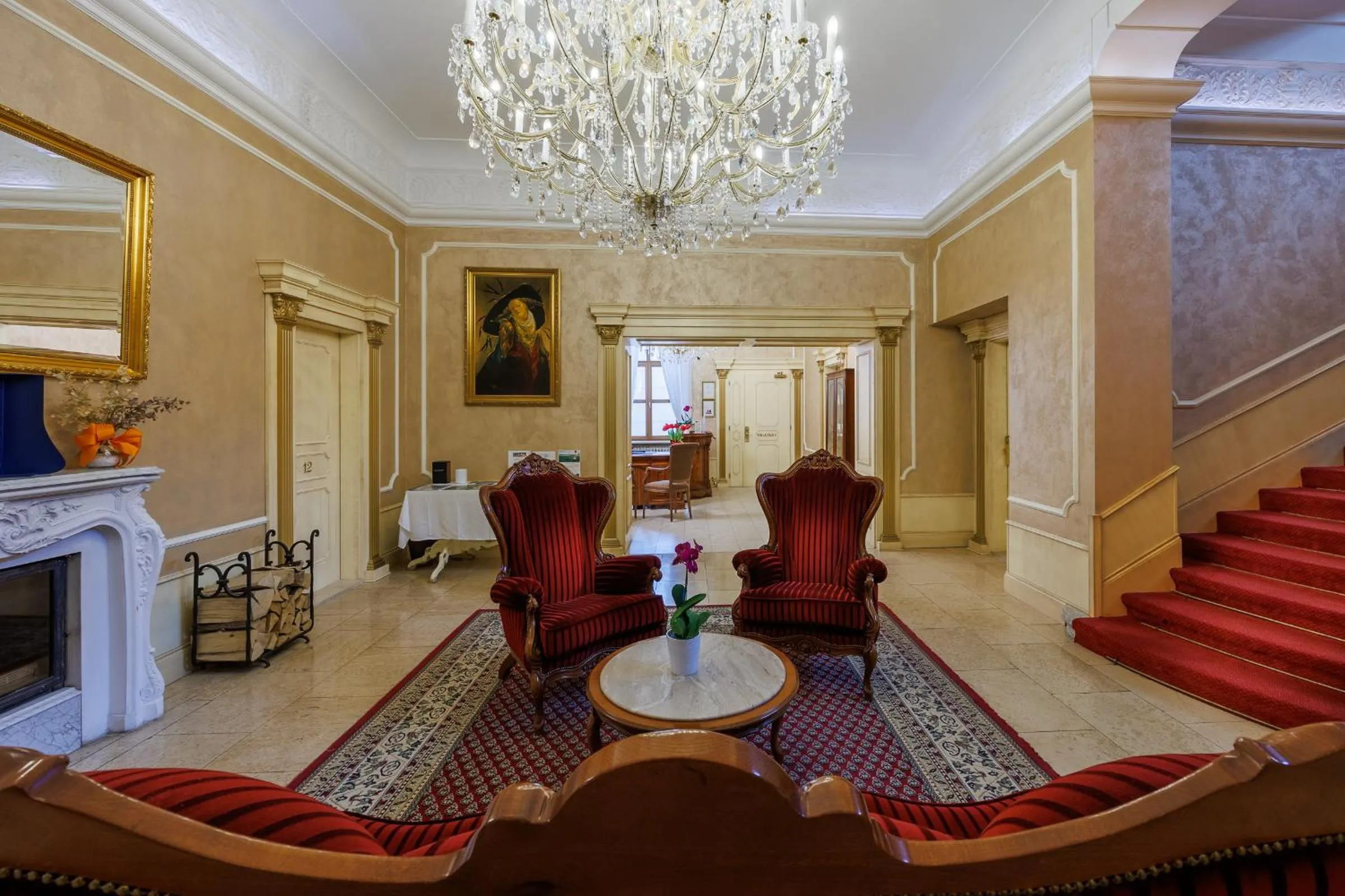 Lobby or reception in Hotel Villa Golf Cihelny