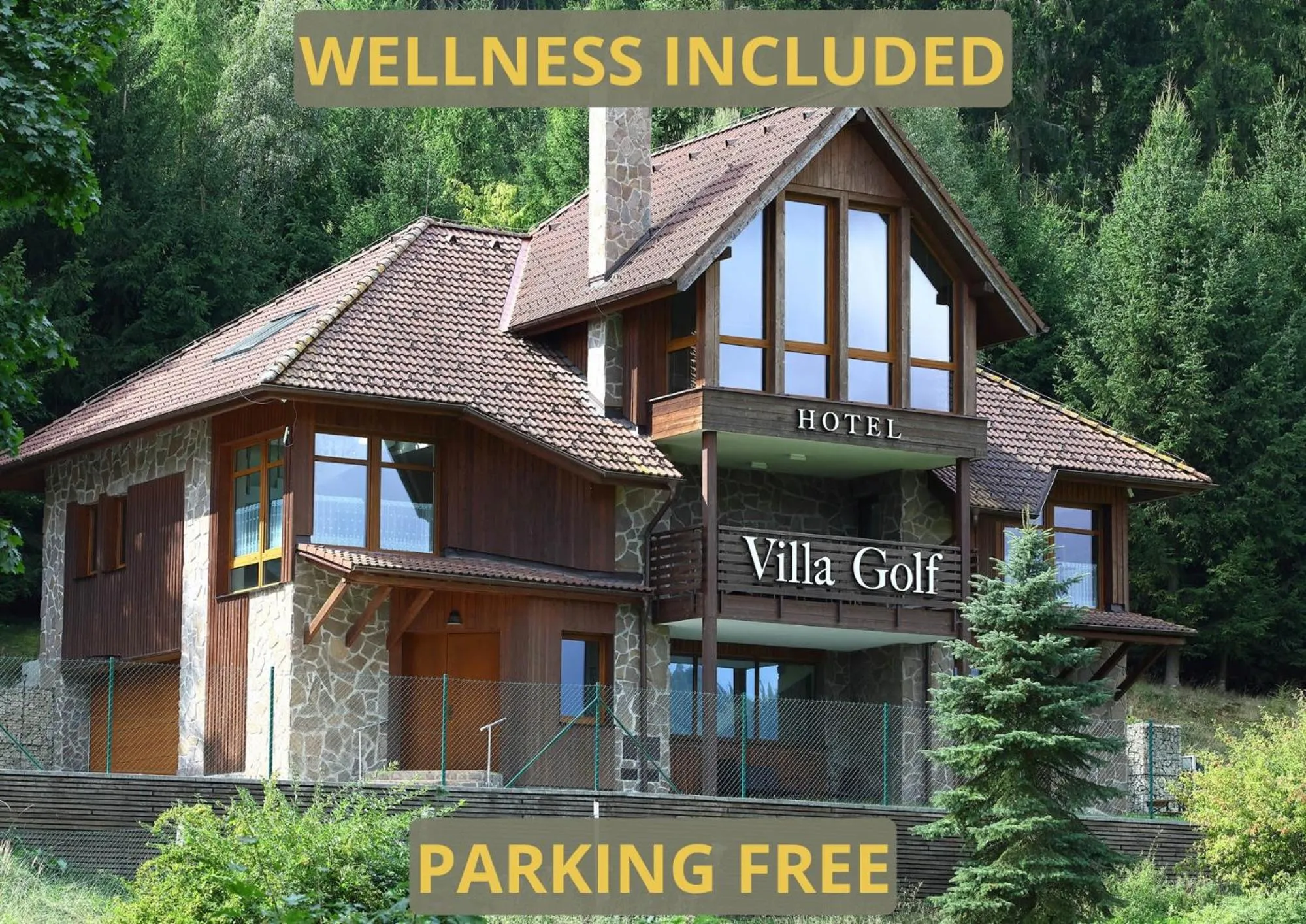 Property building in Hotel Villa Golf Cihelny