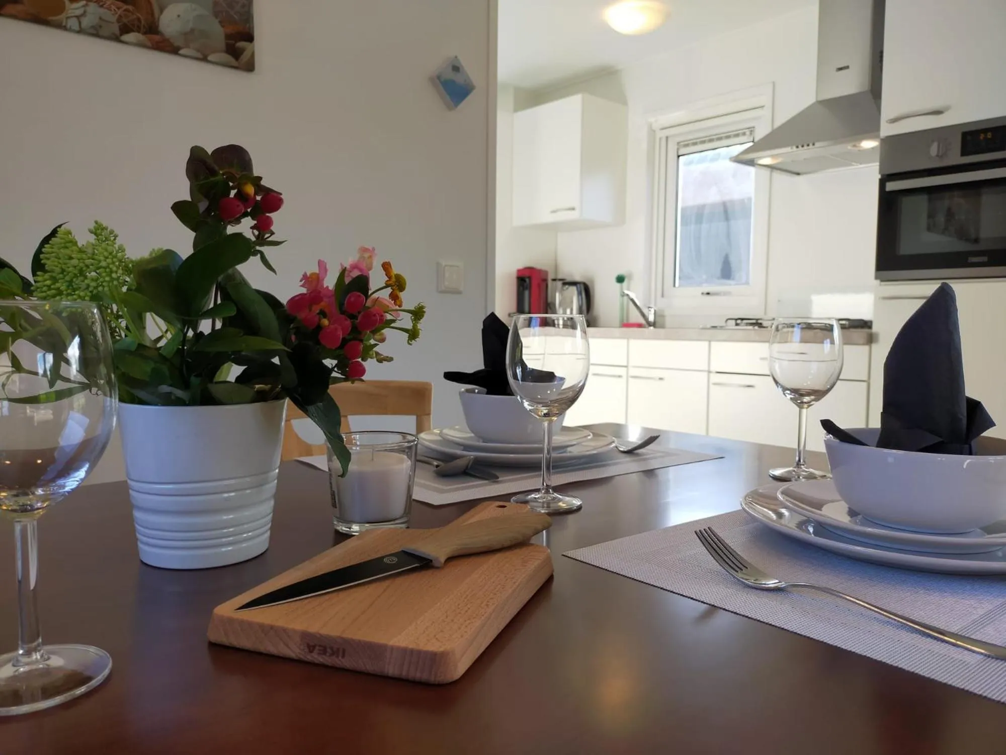 Kitchen or kitchenette in Waterpark Giethoorn