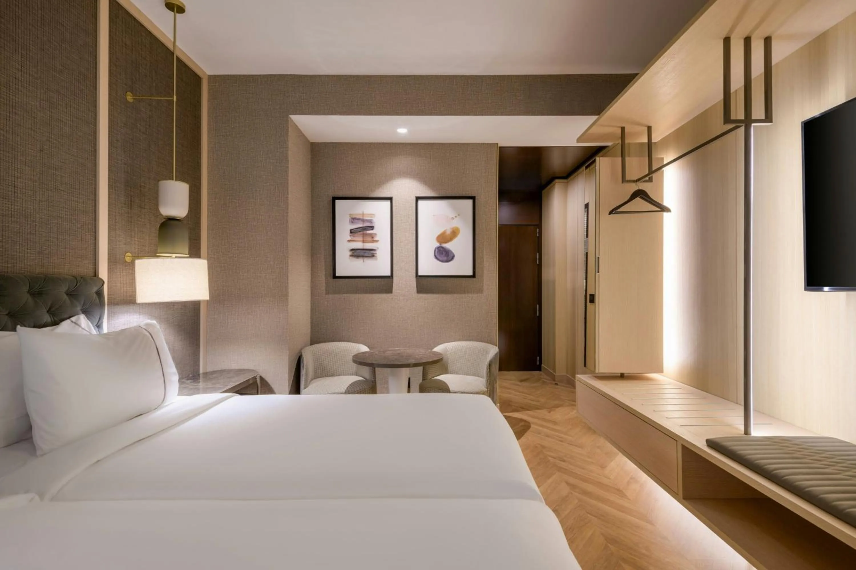 Photo of the whole room, Bed in AC Hotel Firenze by Marriott