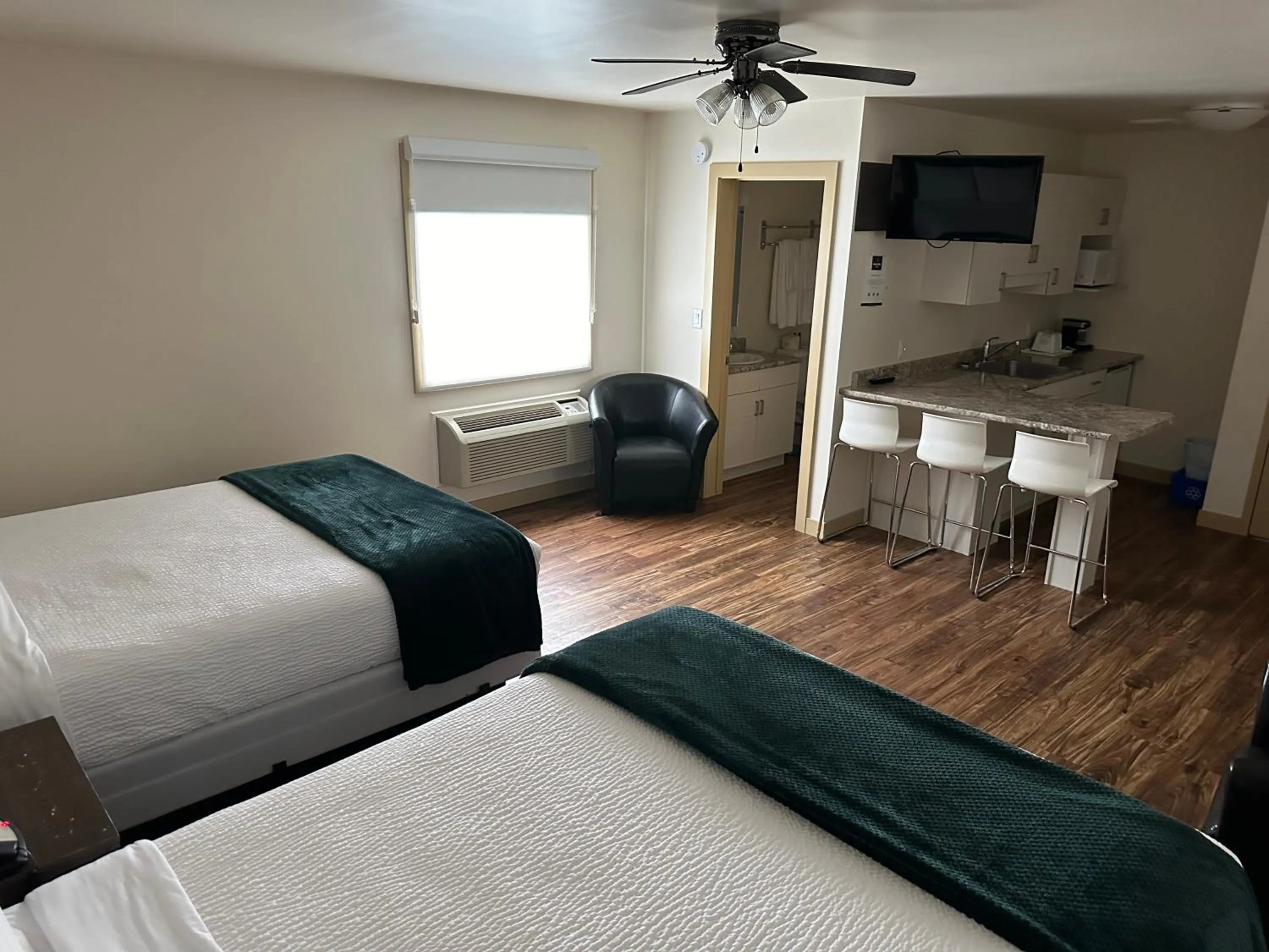 Bed in Sleep Suite Motel