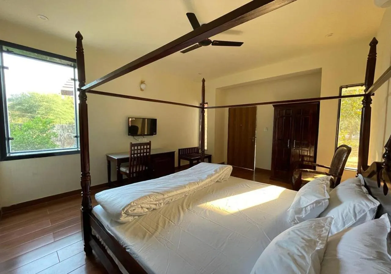 Bed in Las Cabanas Resort