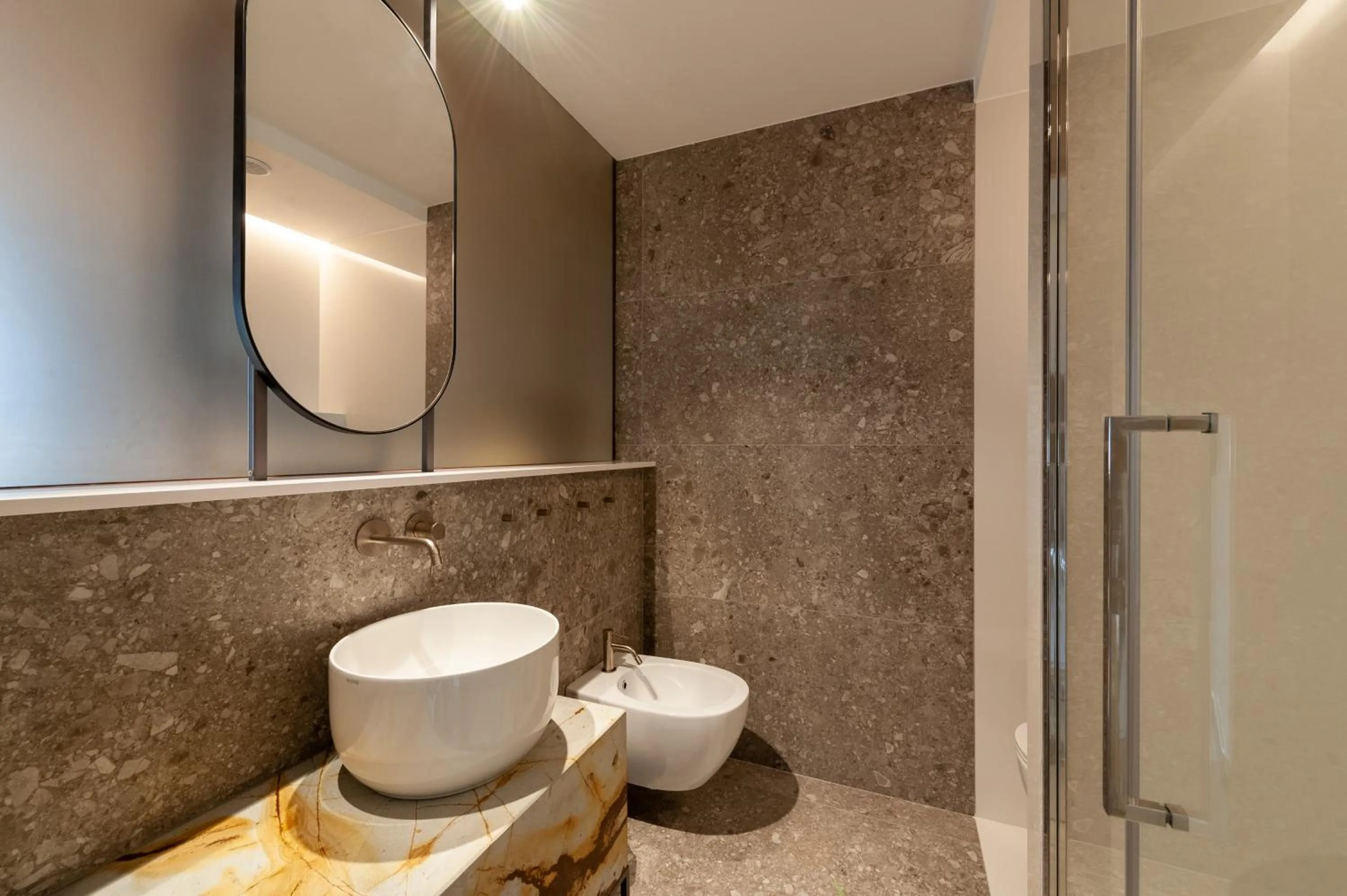 Bathroom in Donnarumma Hotel