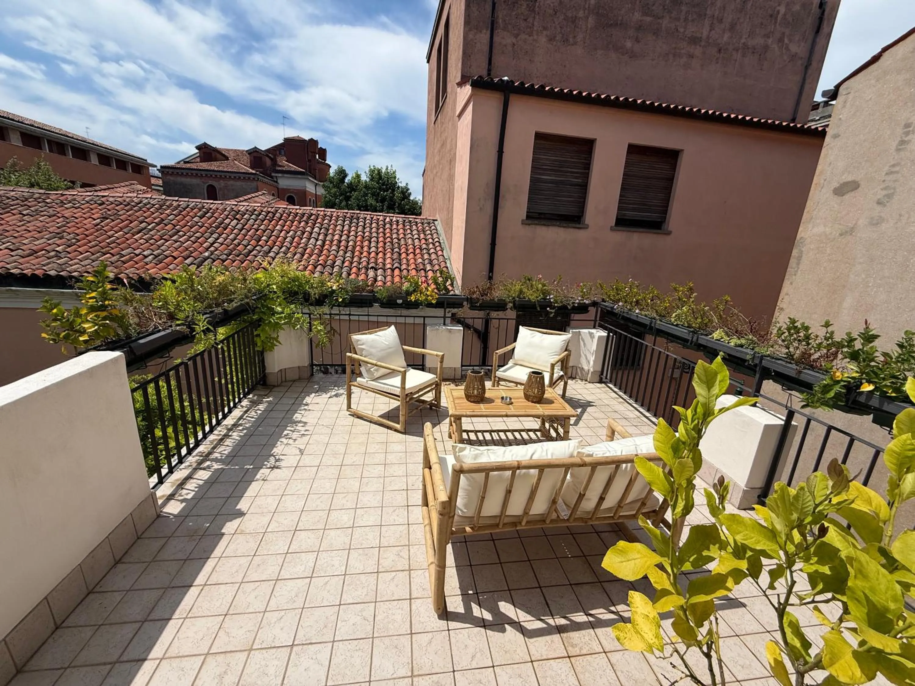 Balcony/Terrace in Albergo Marin