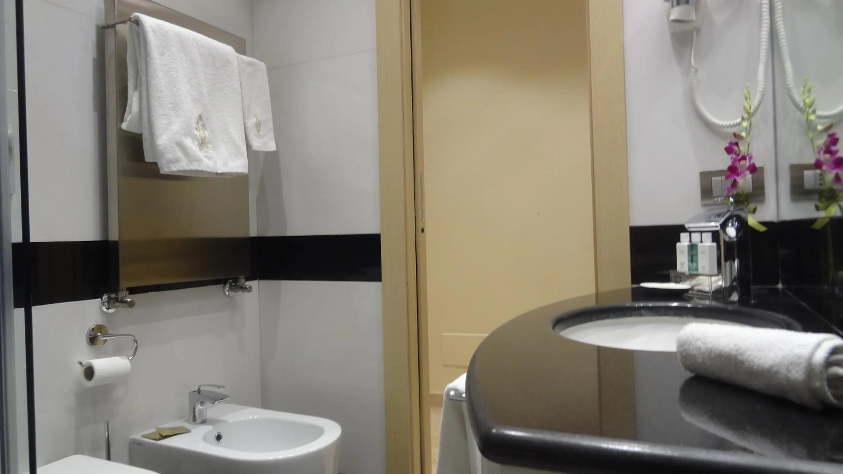 Bathroom in Augustana House and Suites