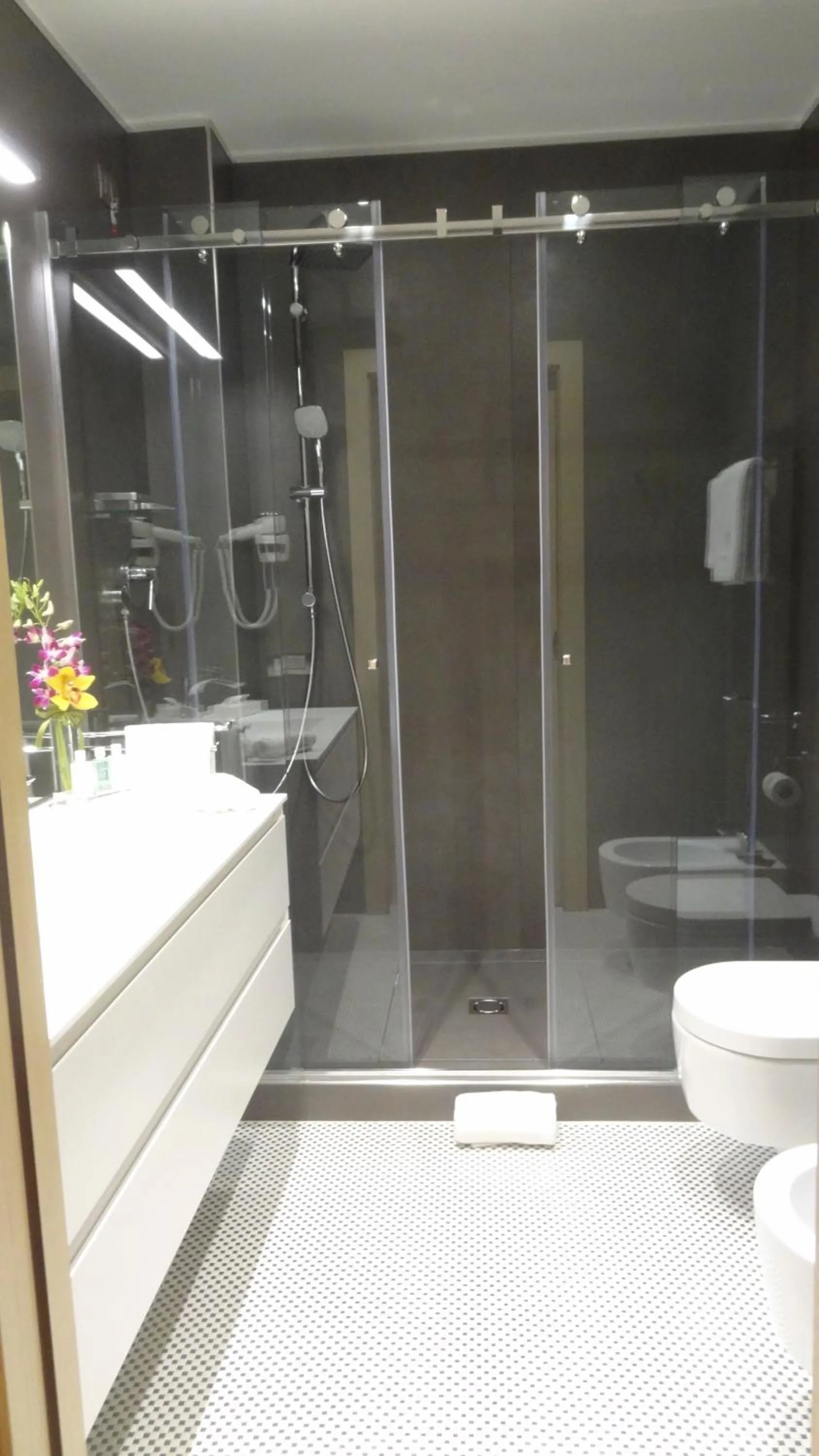 Bathroom in Augustana House and Suites