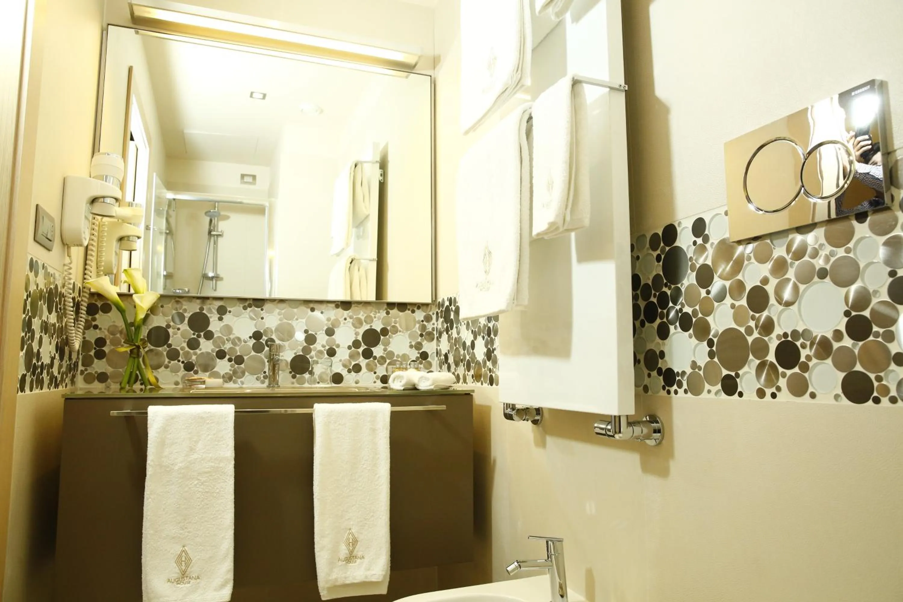 Bathroom in Augustana House and Suites