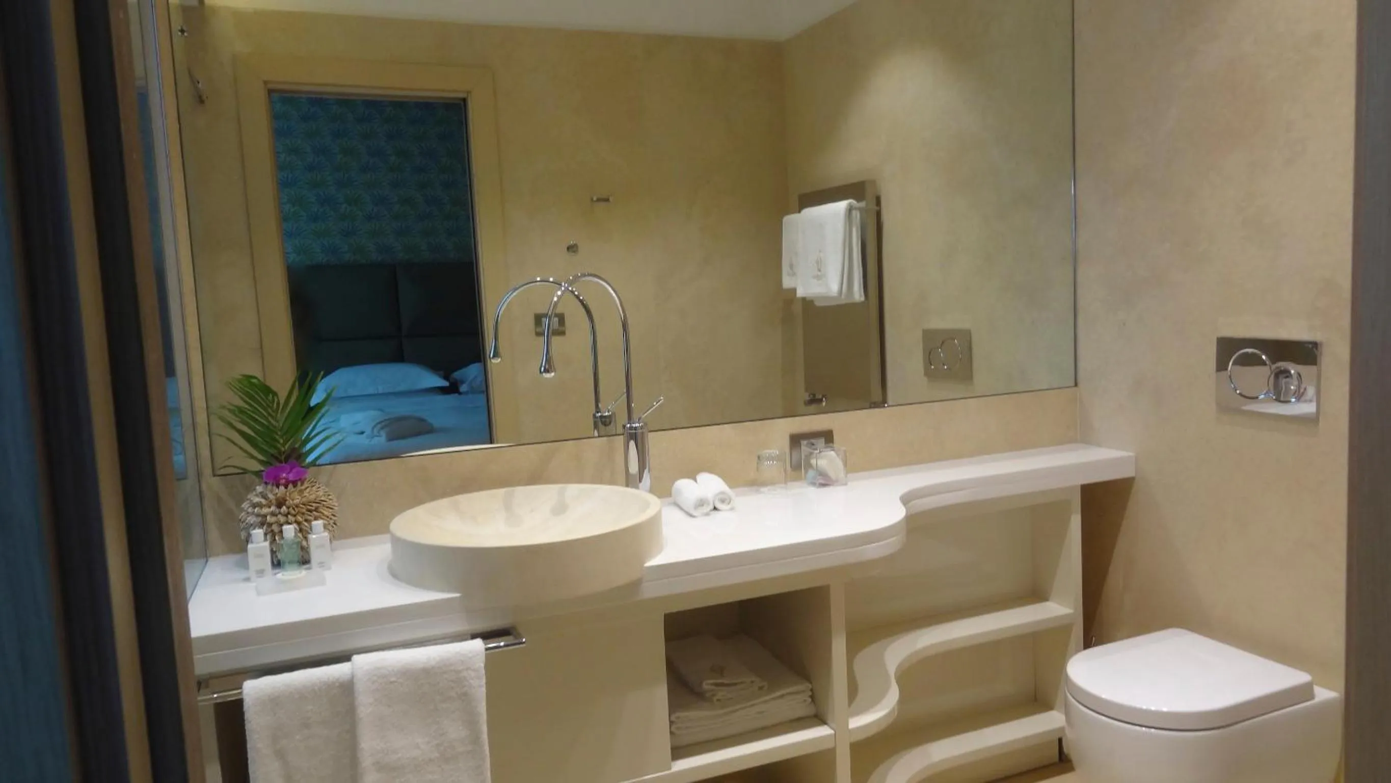 Bathroom in Augustana House and Suites
