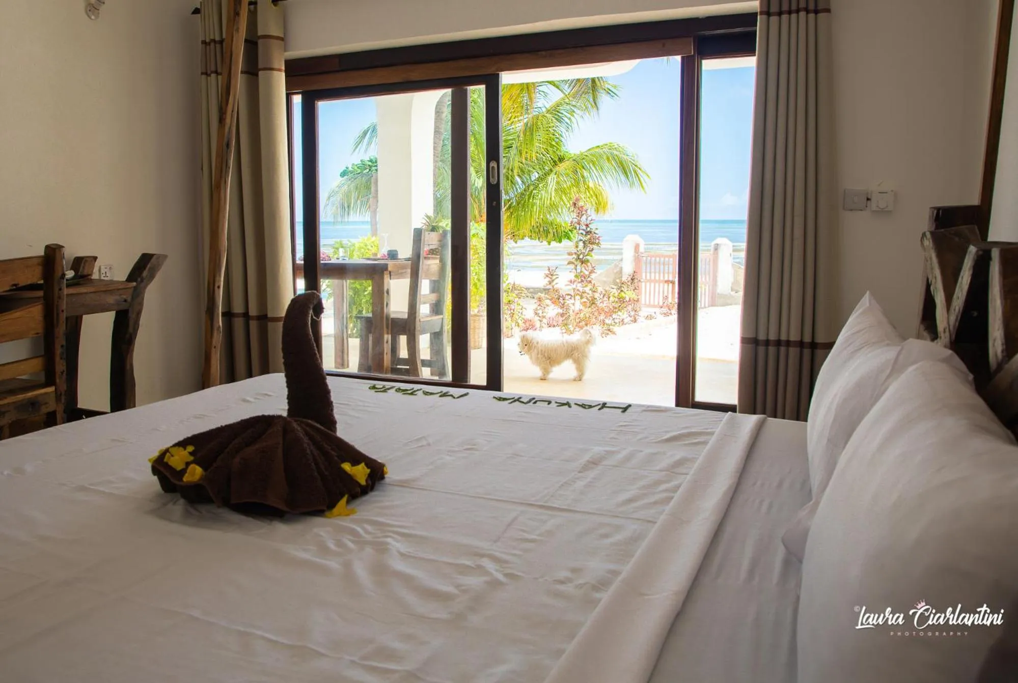 Bed in Uroa Zanzibar Vera Beach Hotel by Moonshine