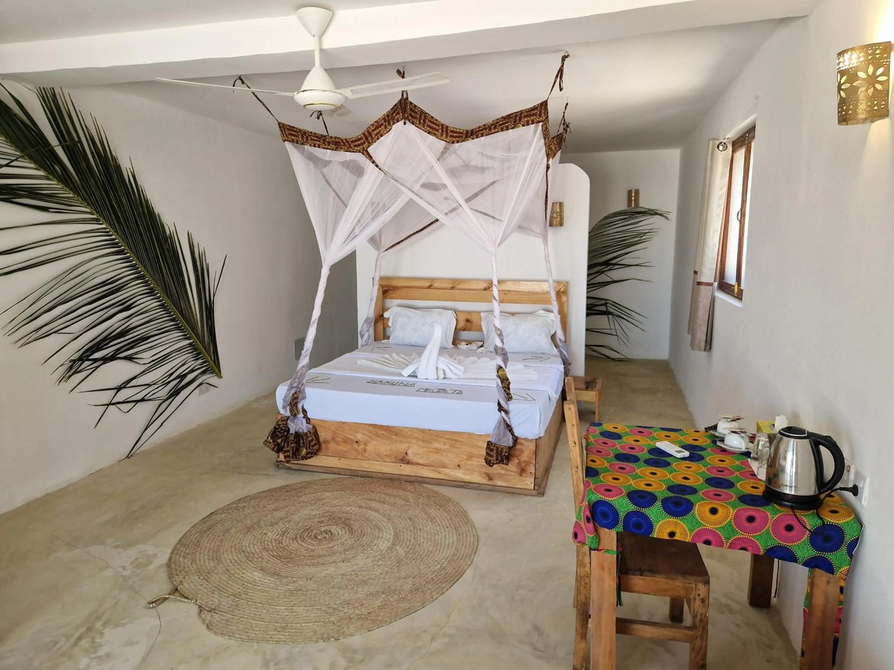 Bed in Uroa Zanzibar Vera Beach Hotel by Moonshine